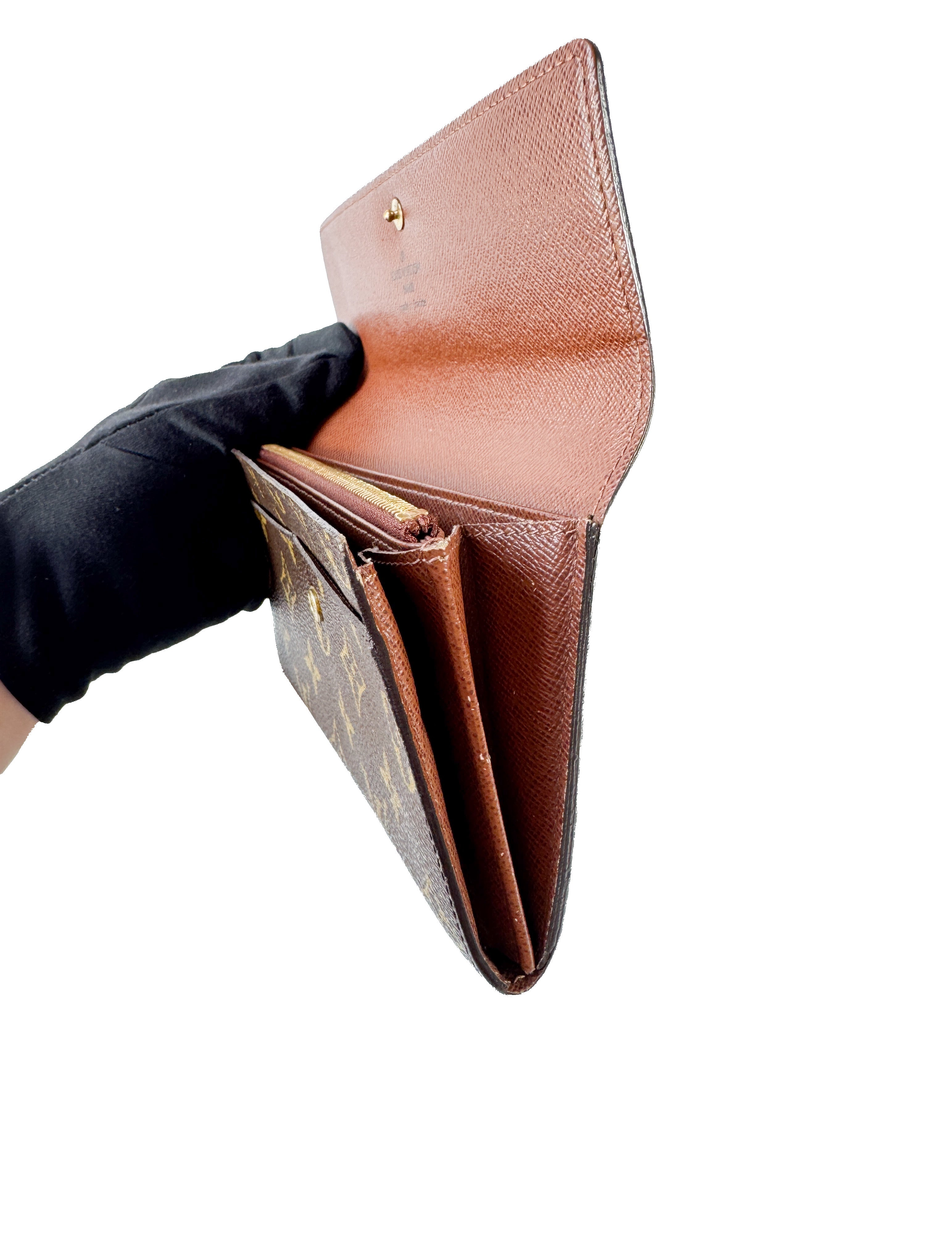 Louis Vuitton monogram Sarah wallet MI1025