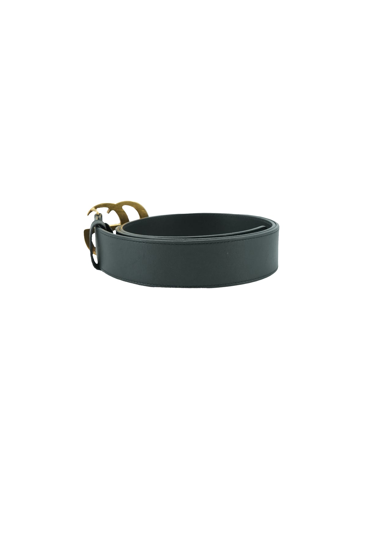 Gucci black leather GG Marmont Belt size 100
