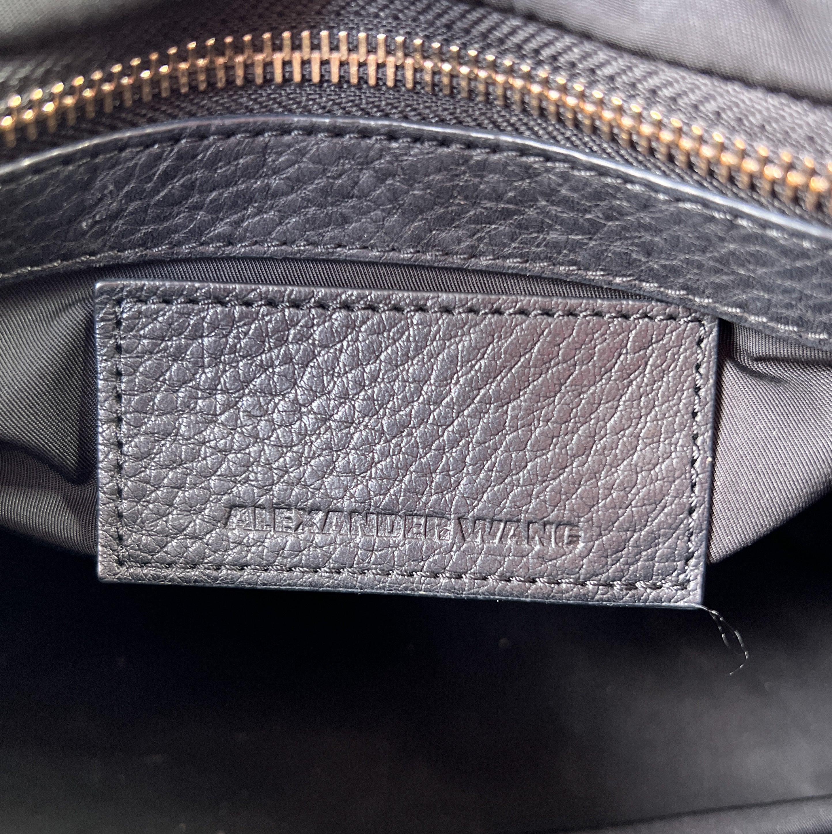 Alexander Wang black studded rocco bag