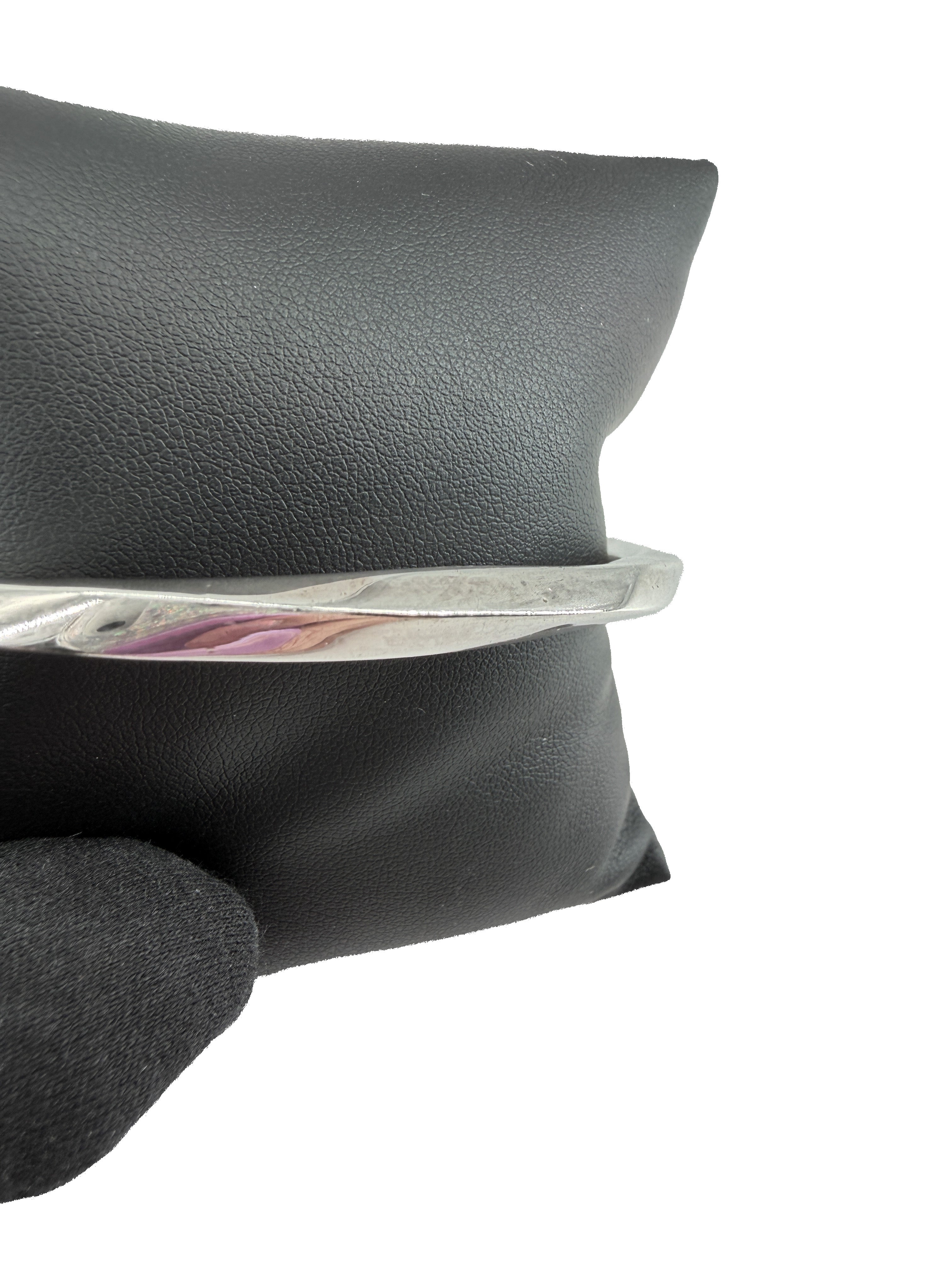 Tiffany & Co sterling silver Frank Gehry torque bangle