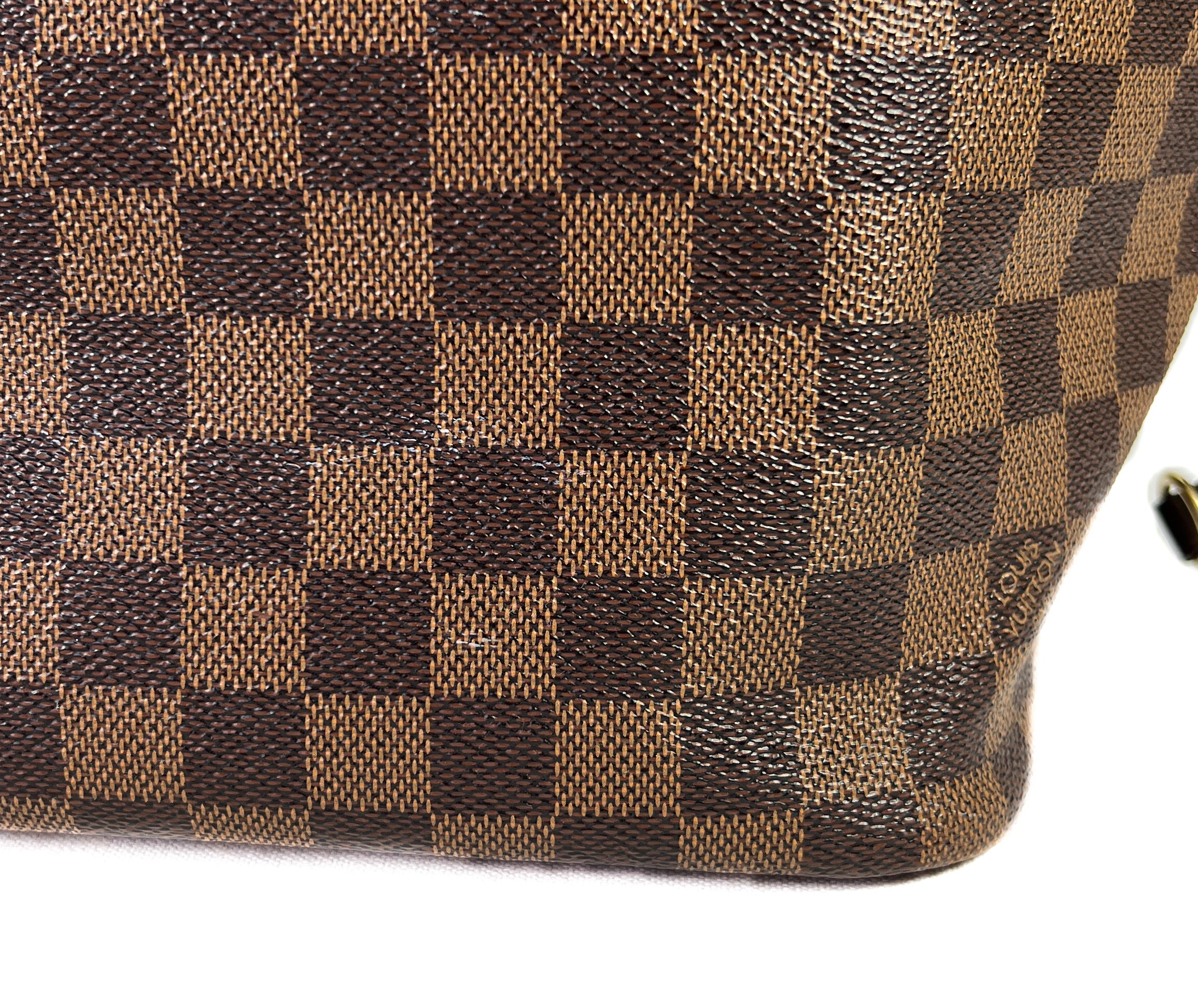 Louis Vuitton damier ebene neverfull MM ballerina interior 2018