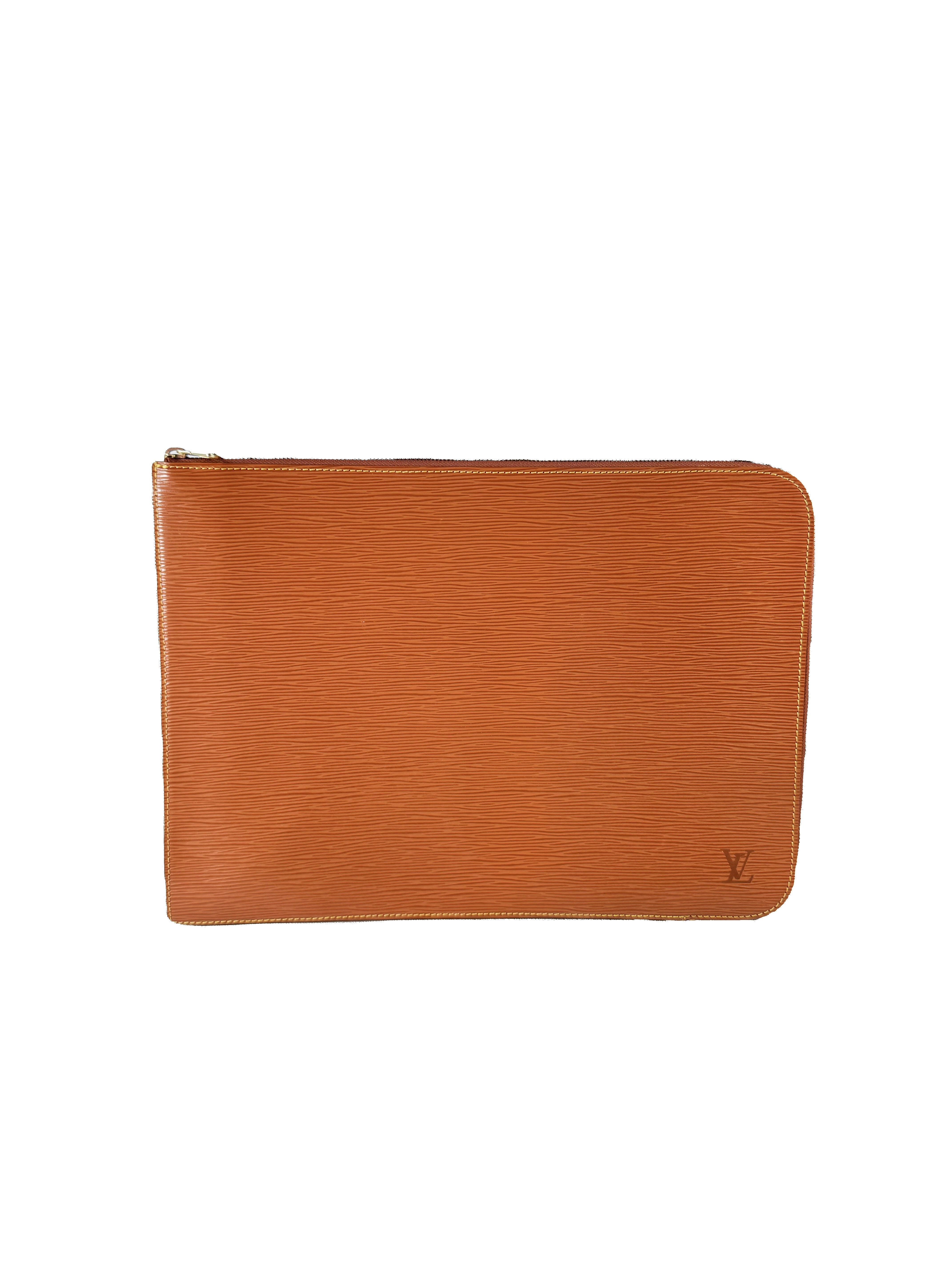 Louis Vuitton epi Cipango Gold porte documents case VI0992