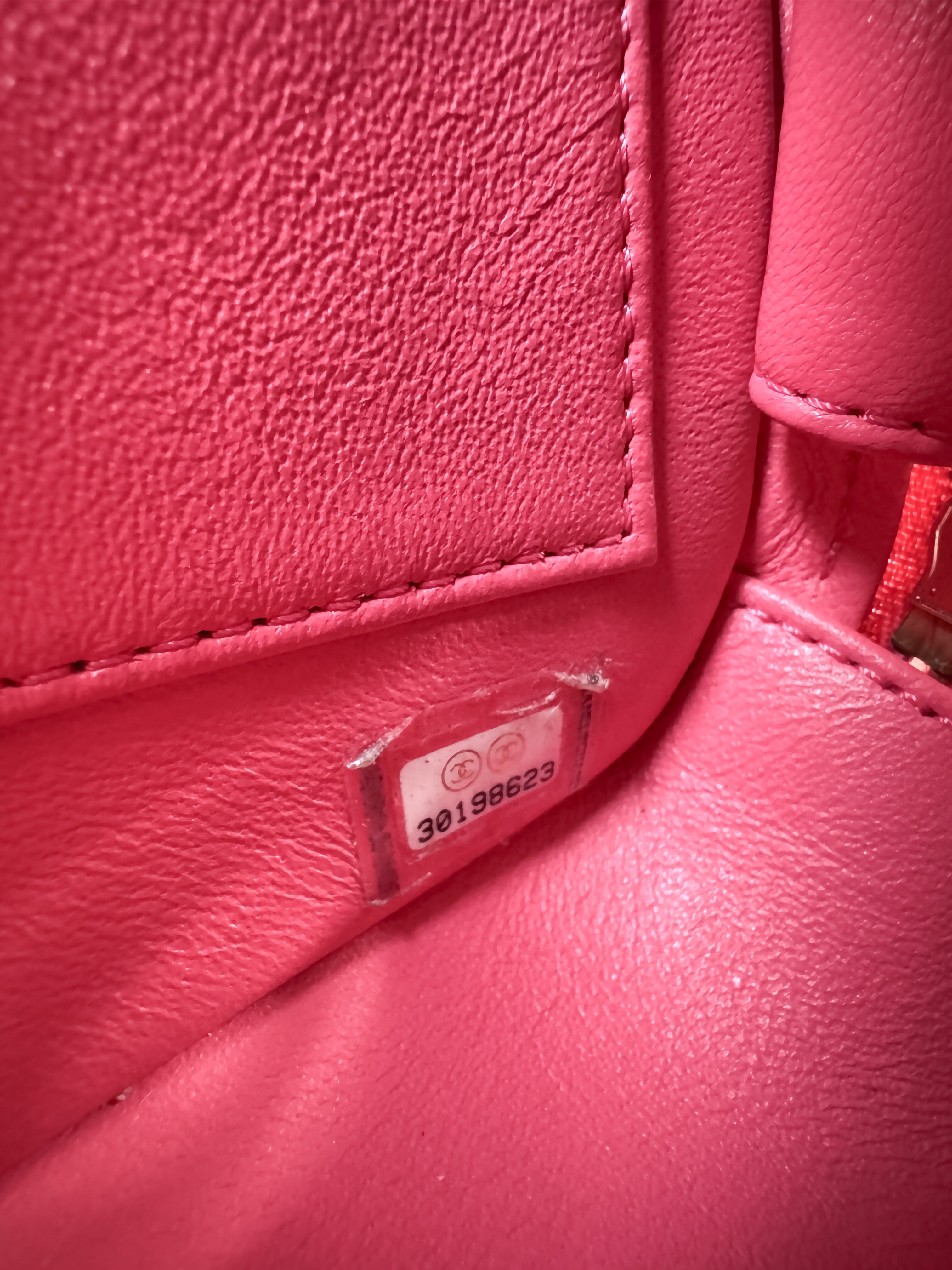 Chanel Lambskin Quilted Small Trendy CC Bowling Bag Pink 30198623