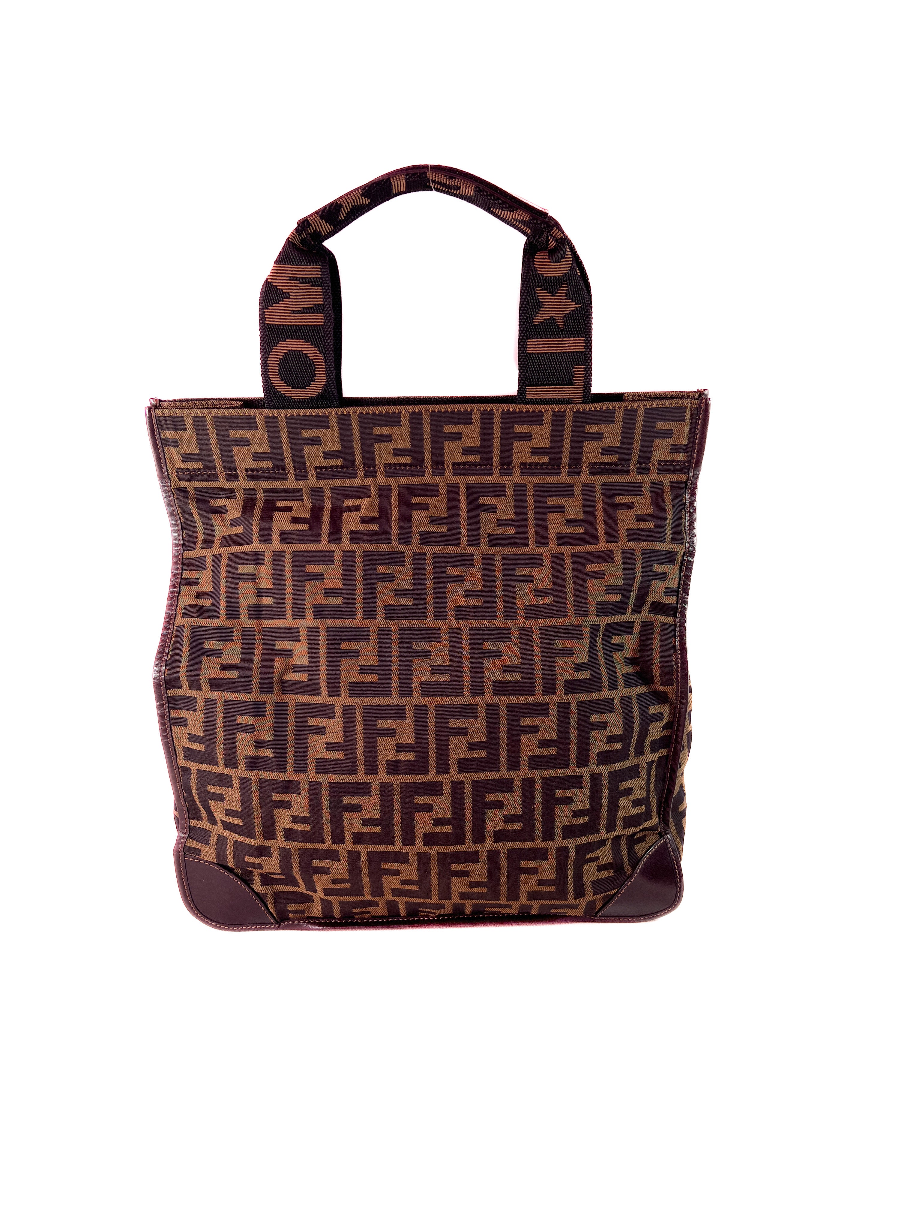 Fendi zucca jacquard foldable tote