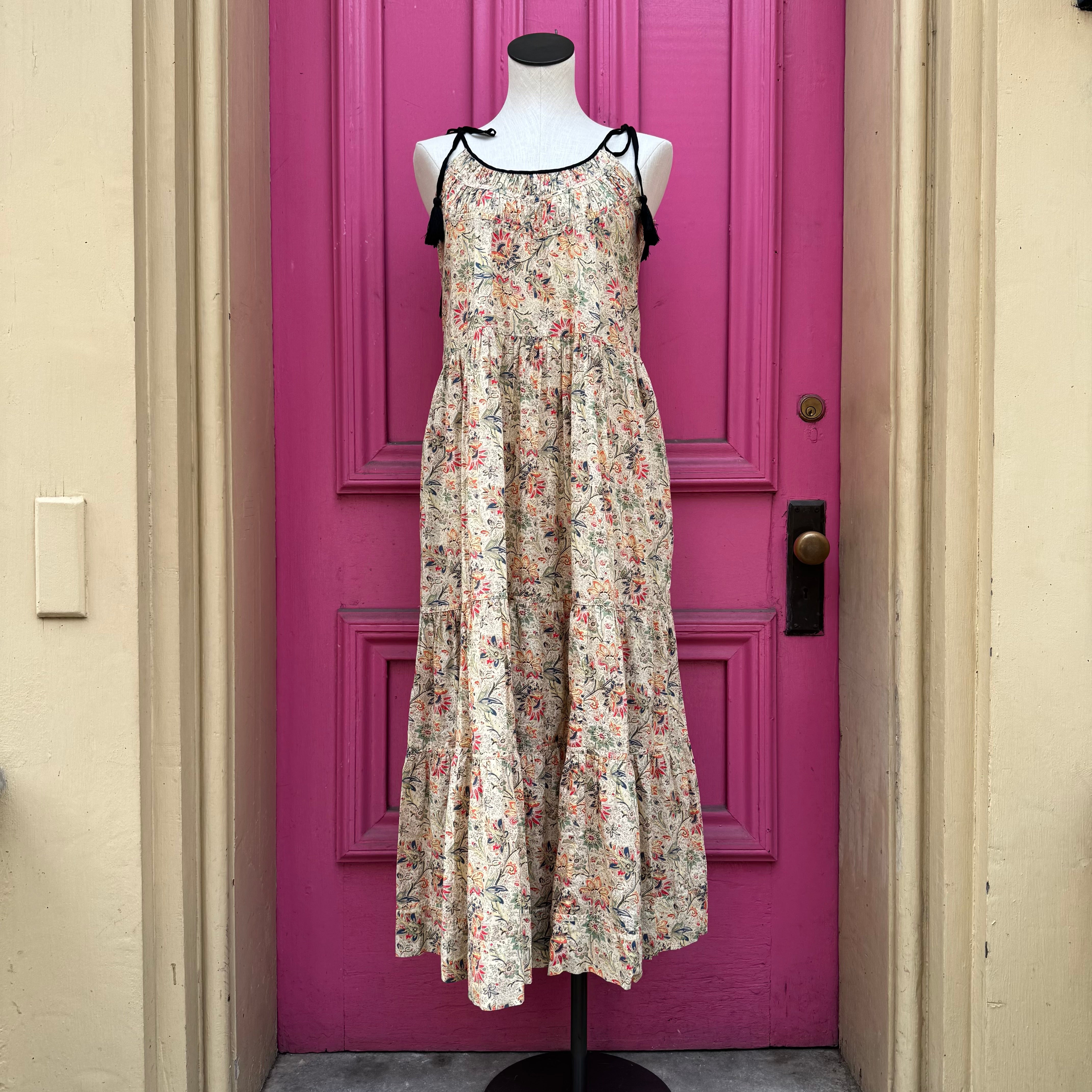 The Great yellow floral tank dress size L