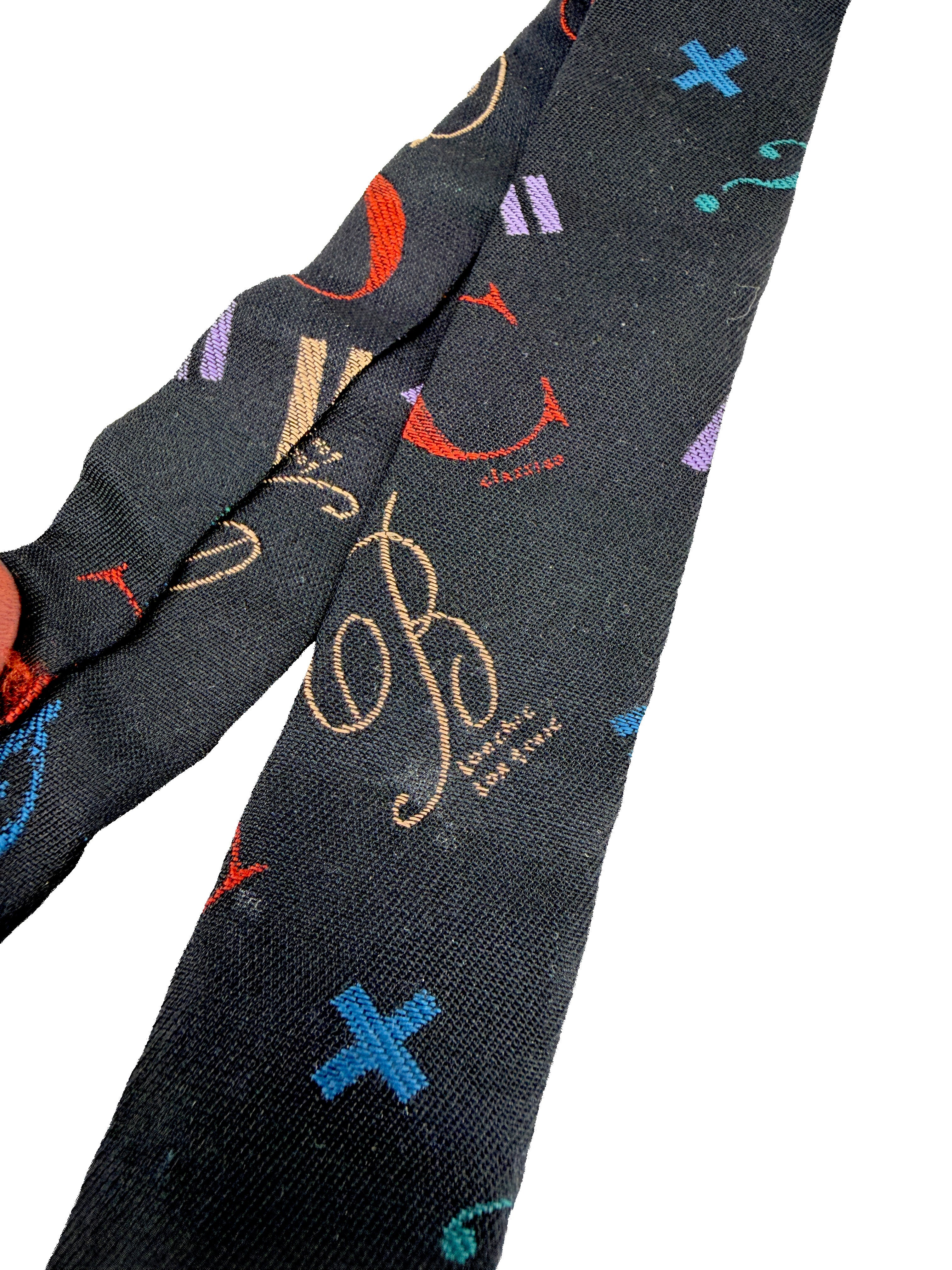 Moschino vintage letter suspenders