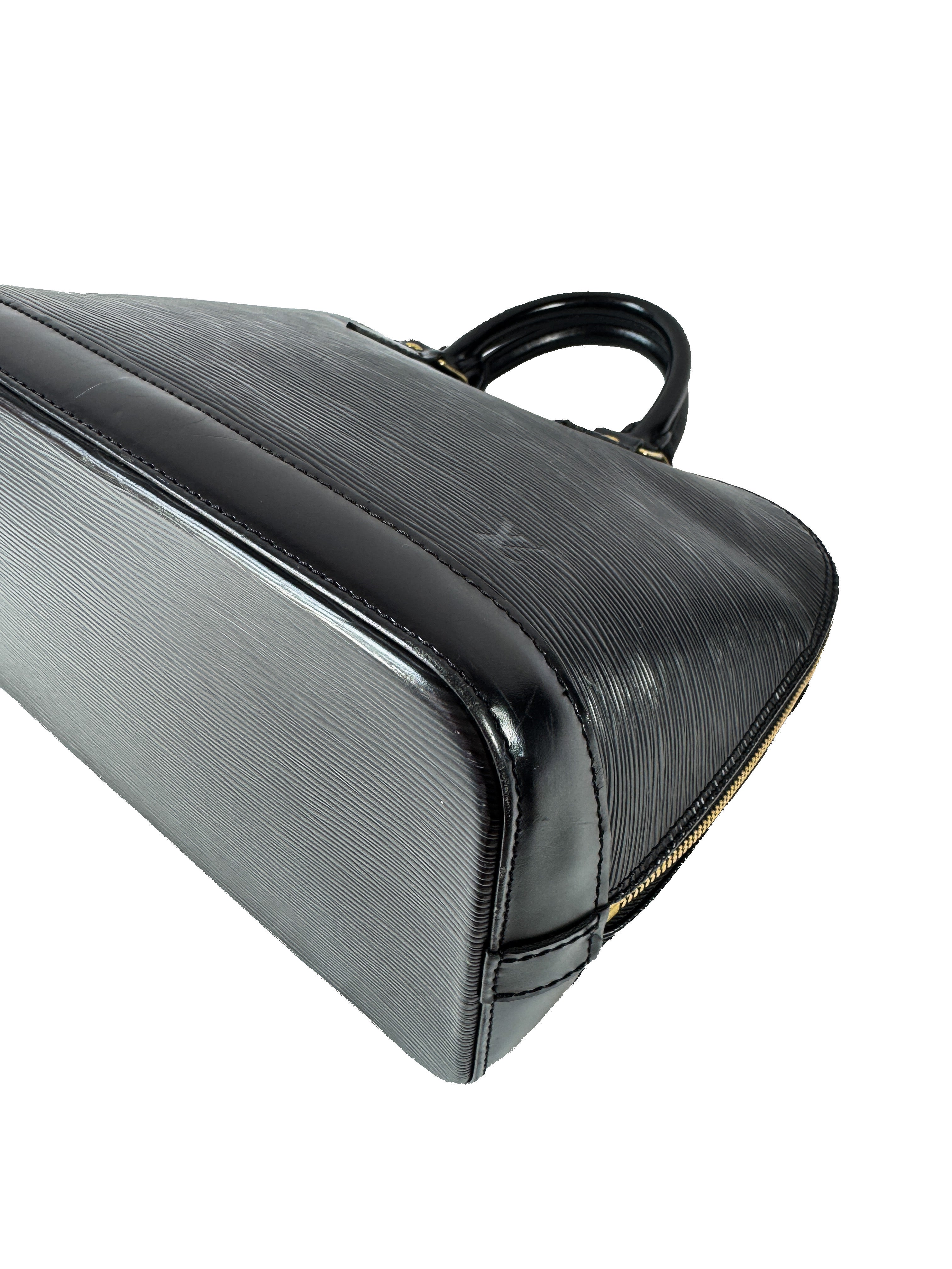 Louis Vuitton black leather Epi Alma FL1002