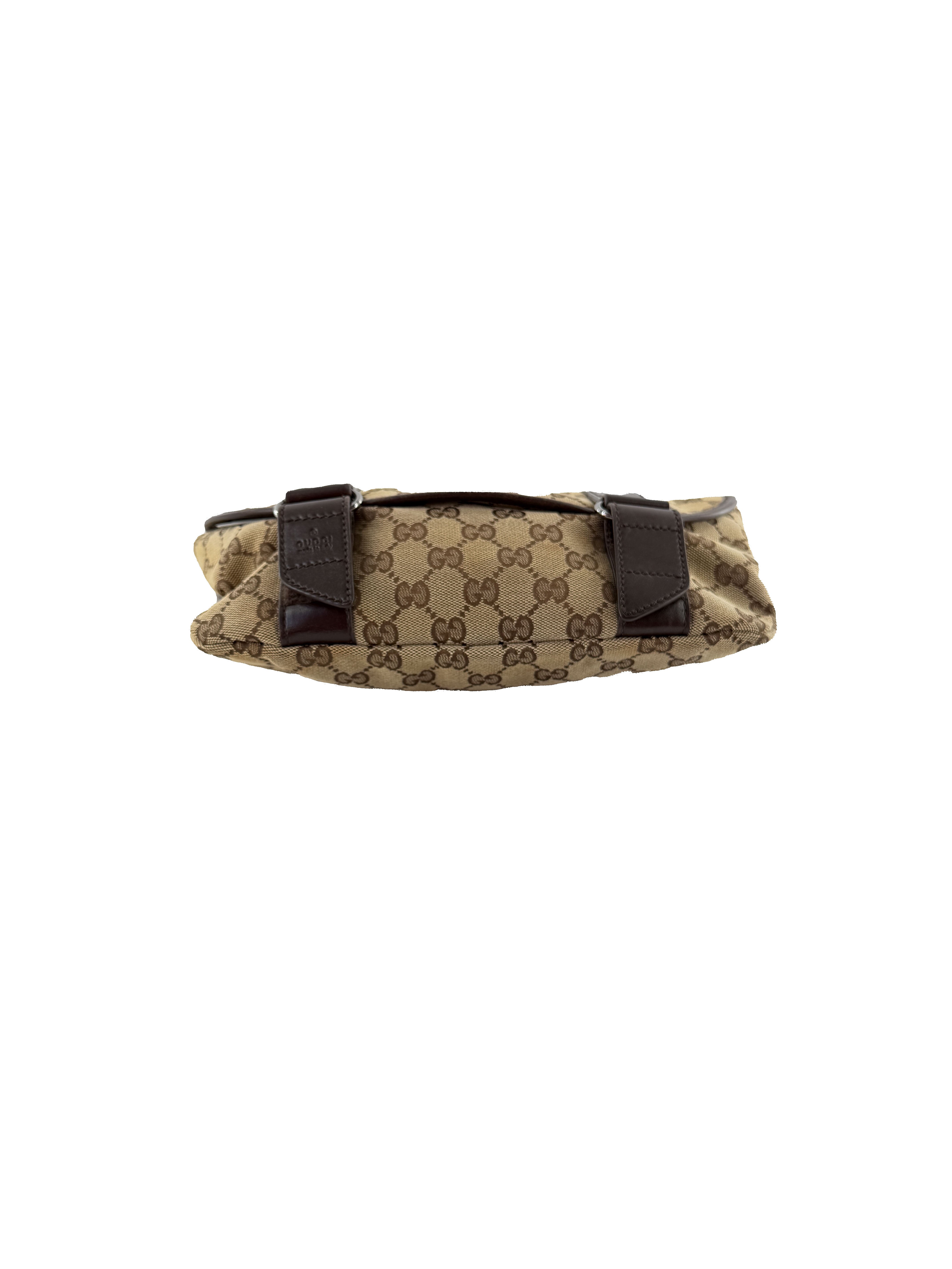 Gucci brown perforated sig. belt bag 145851 492695