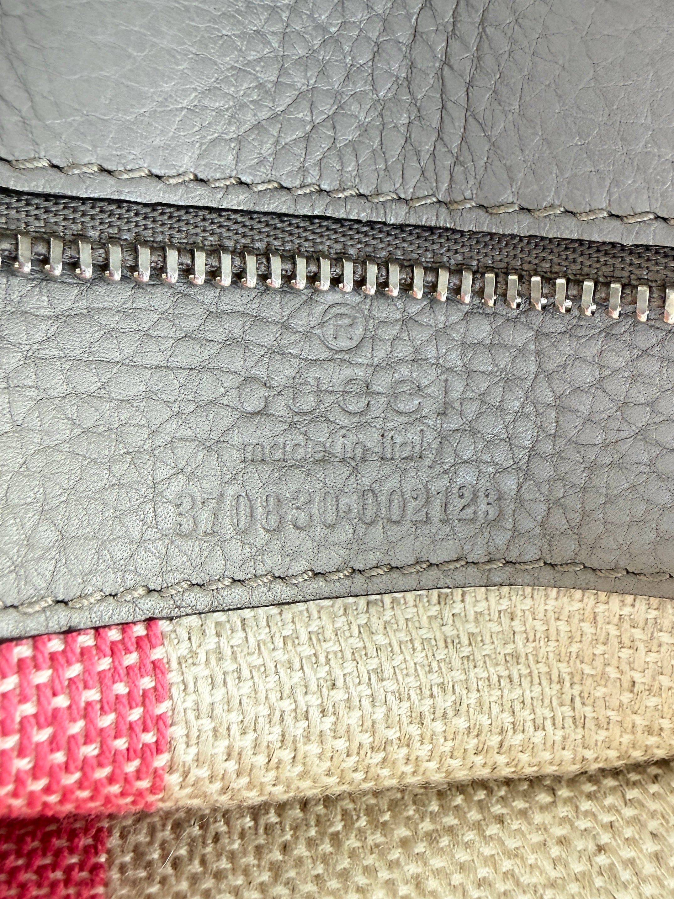 Gucci gray Bamboo daily top handle 370830002123 370830002123