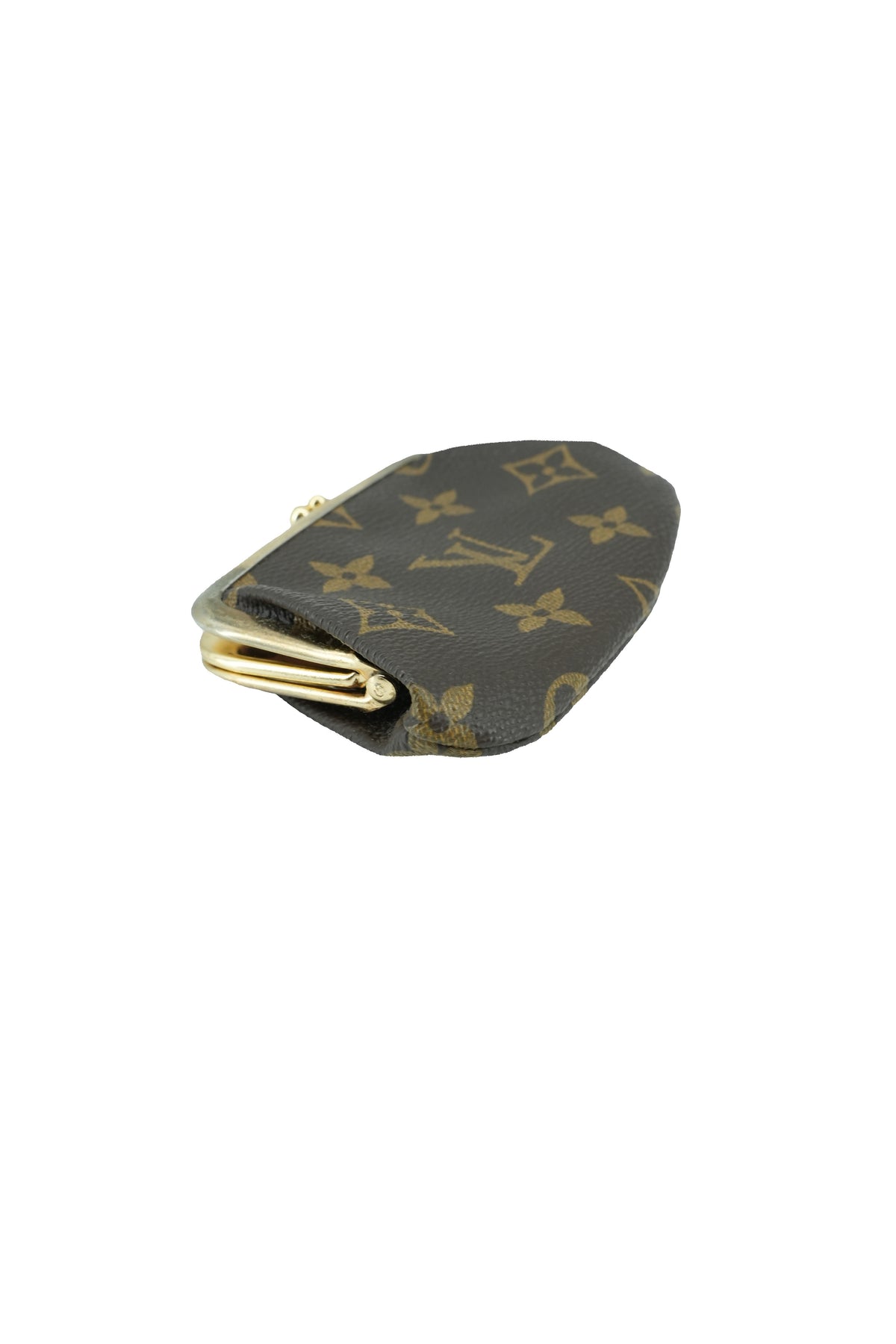 Louis Vuitton licensed monogram kisslock pouch vintage