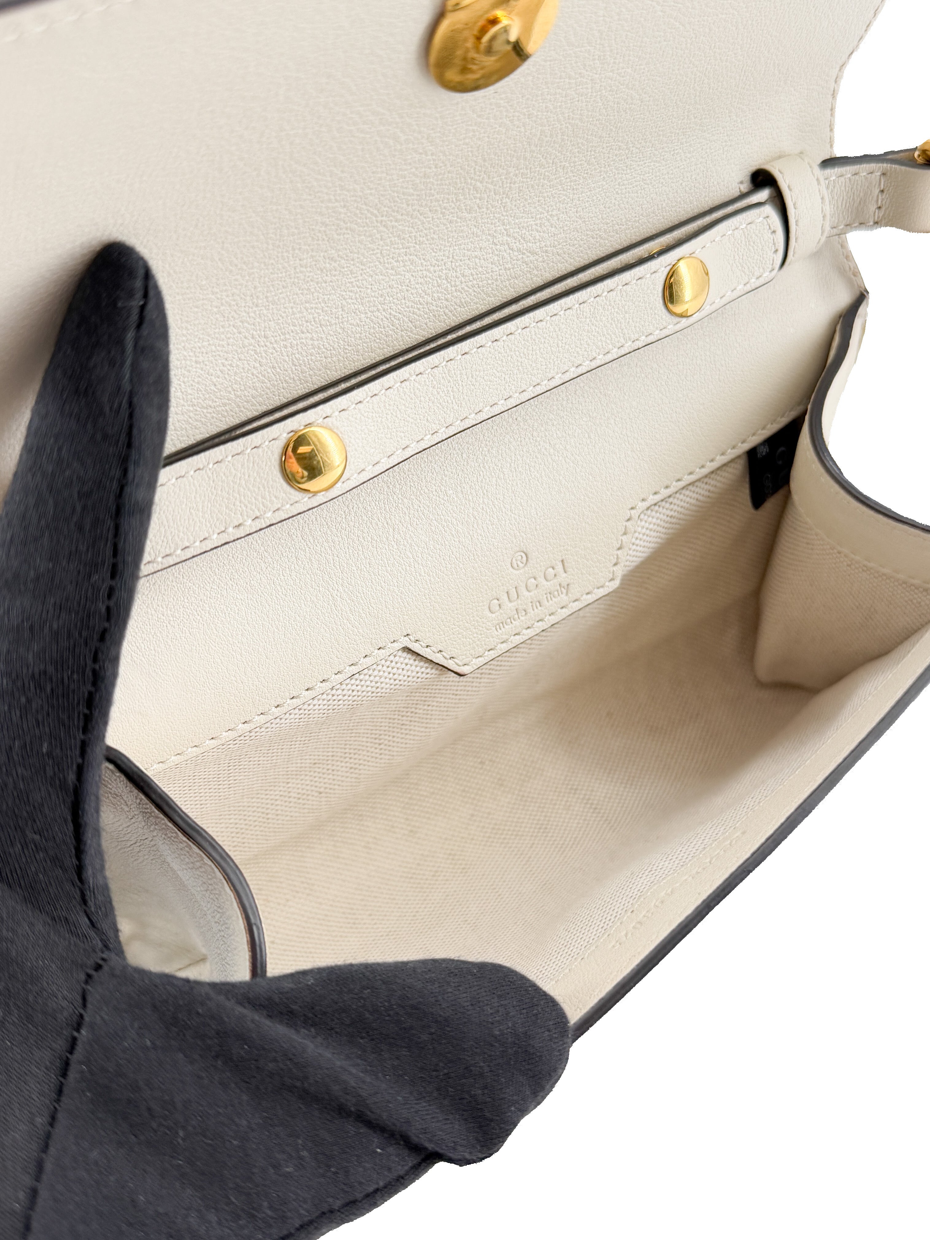 Gucci off white Diana mini shoulder bag 675795-493075