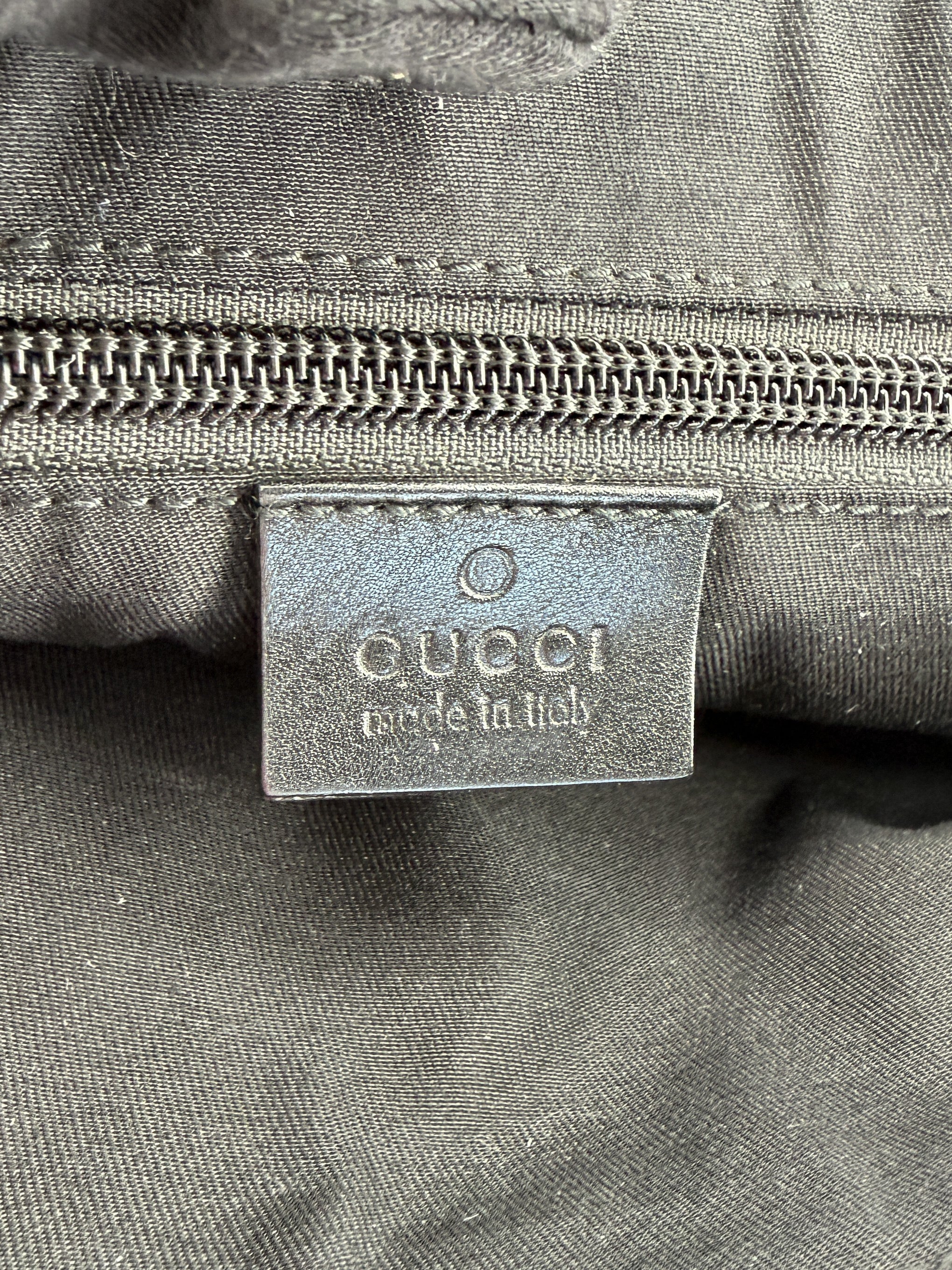 Gucci black perforated belt bag 145851 492695