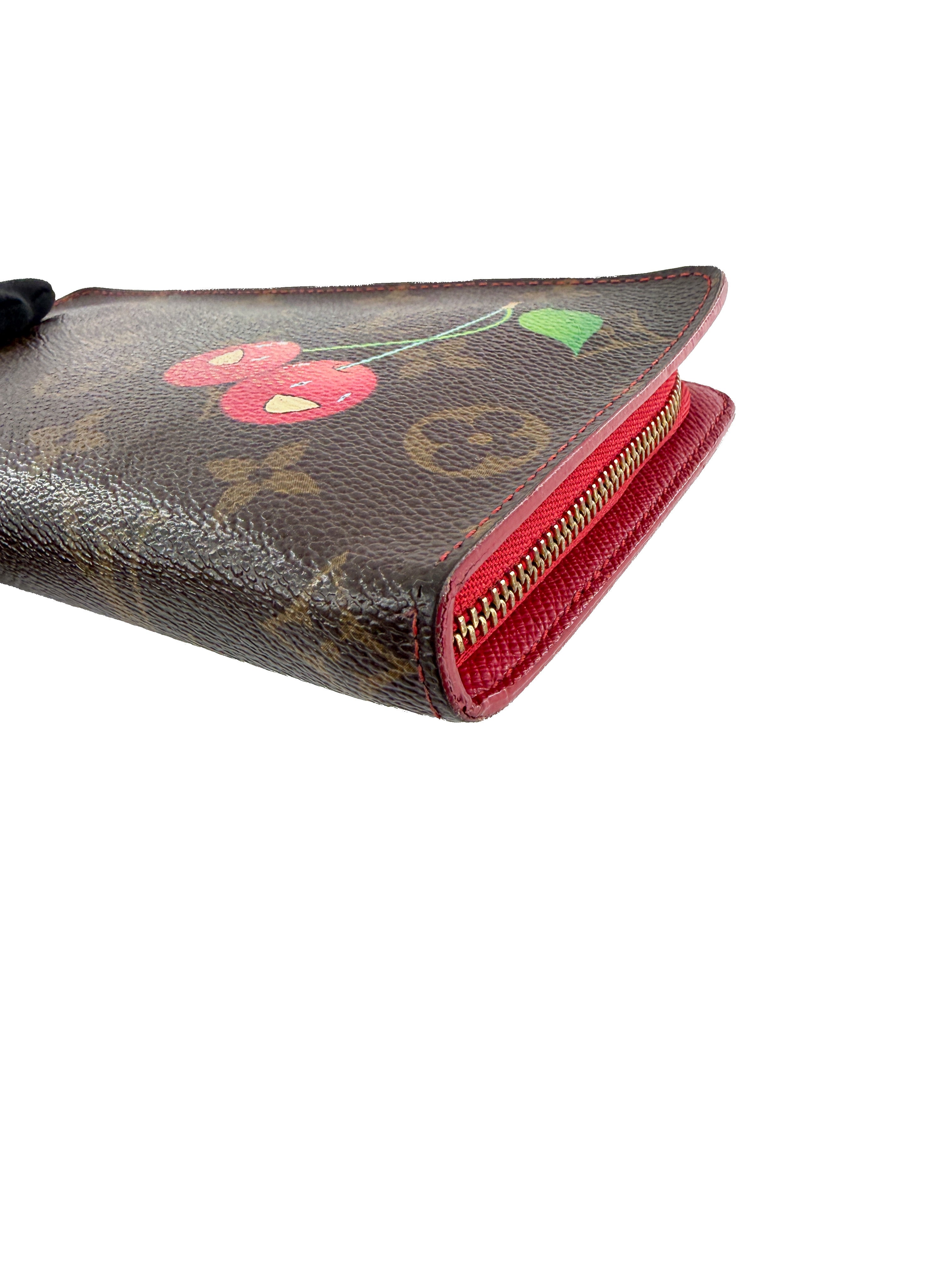 Louis Vuitton monogram Cerises porte monnaie wallet TH0015