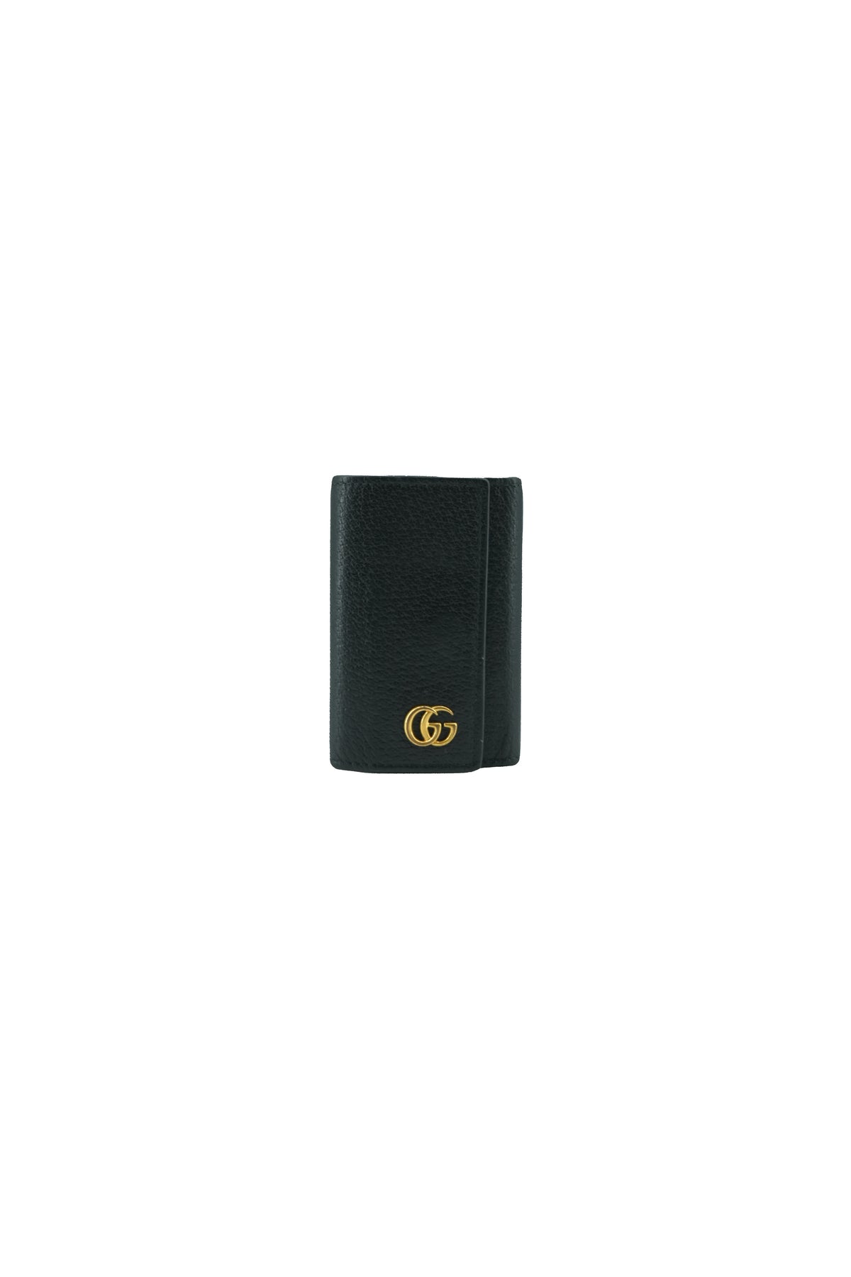 Gucci black GG leather key holder 0416