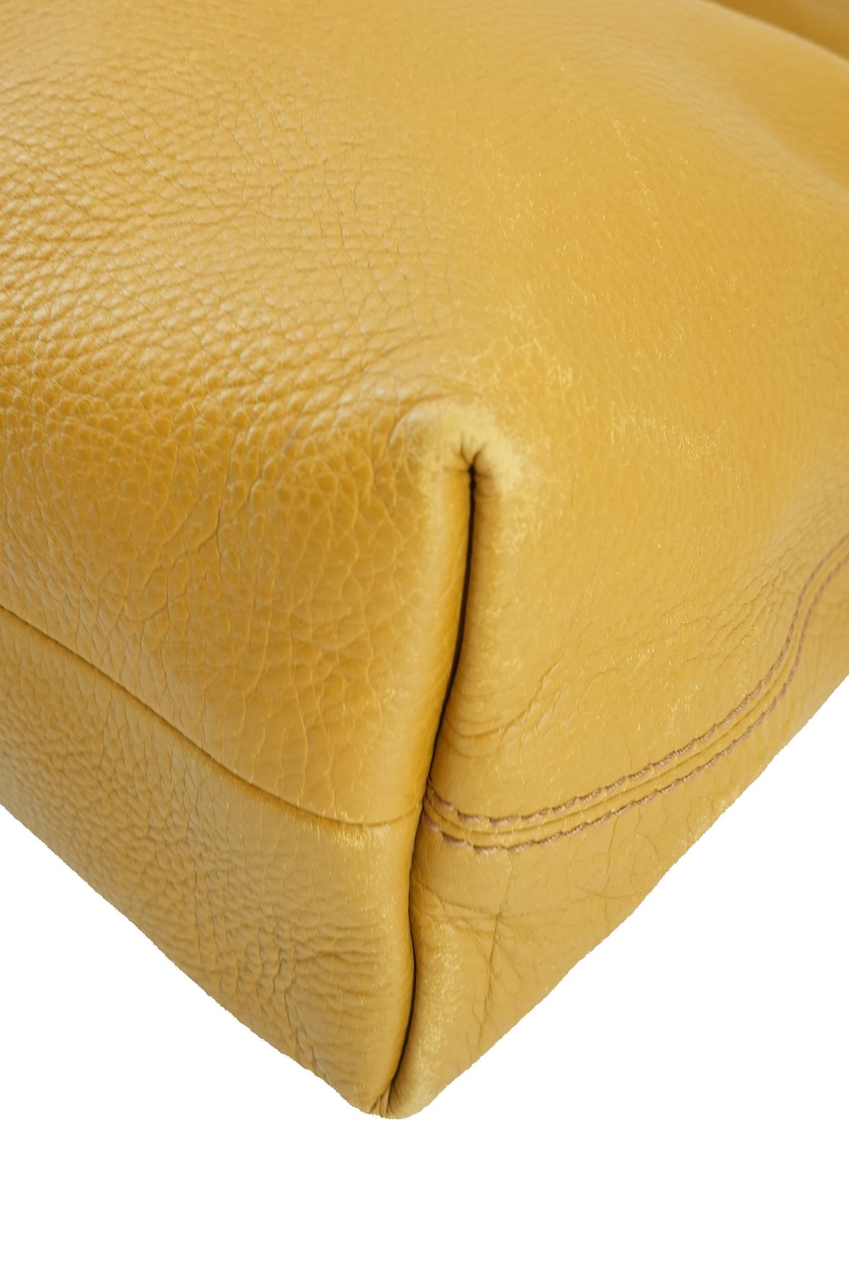 Gucci yellow leather horsebit shoulder bag 232961 001998