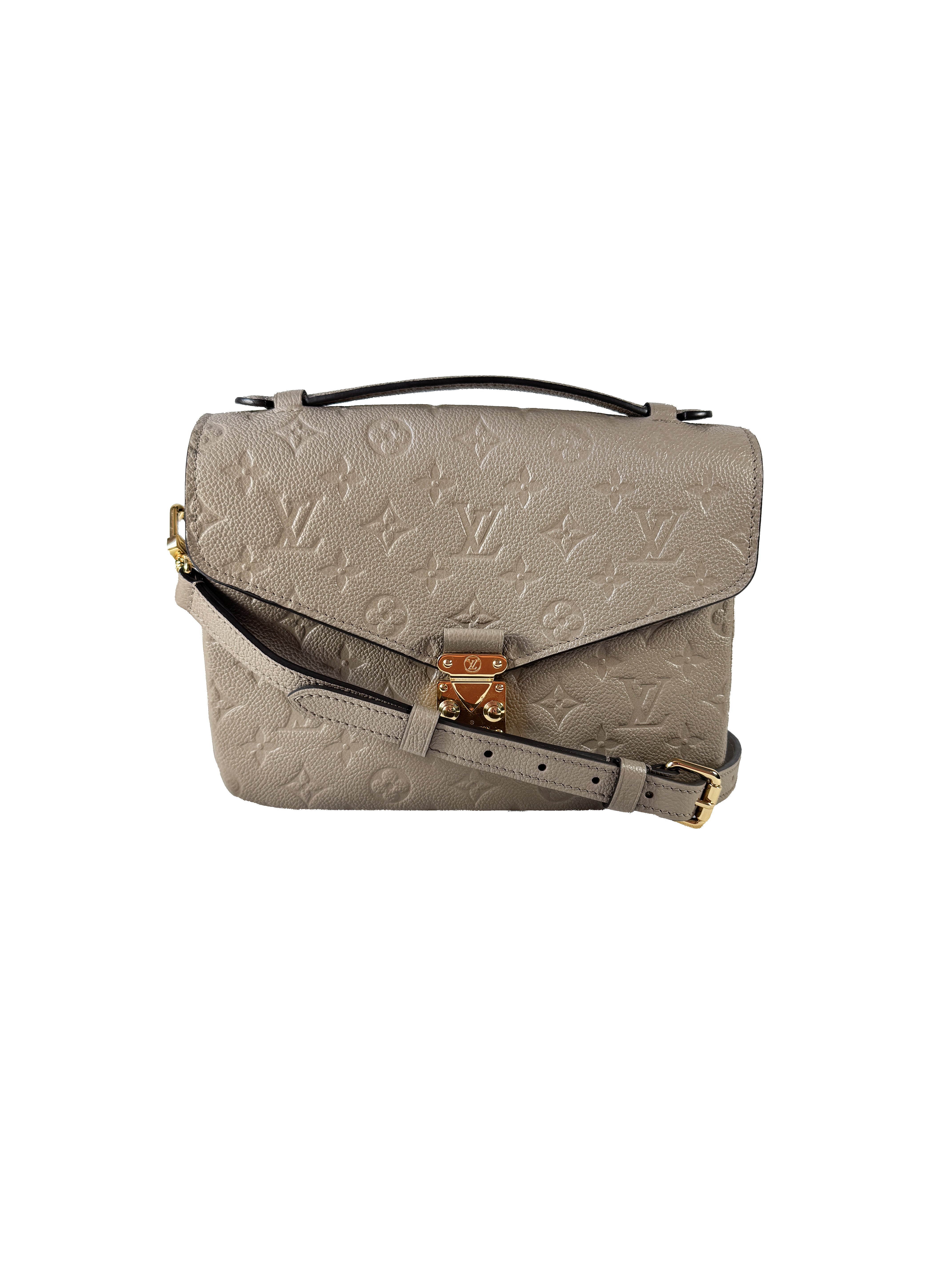 Louis Vuitton Pochette Metis turtledove empreinte leather NFC