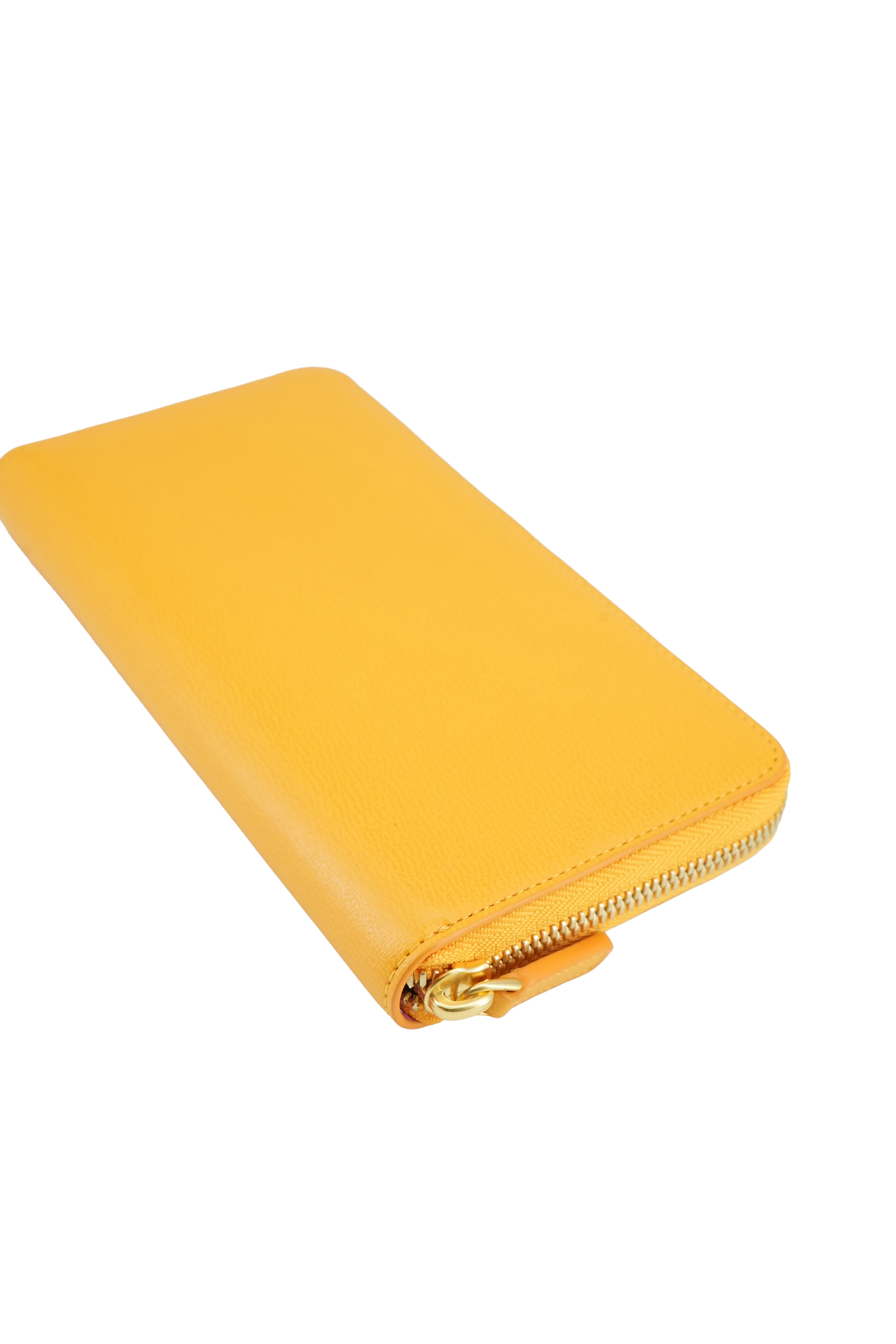 MCM yellow Mina long wallet BOX