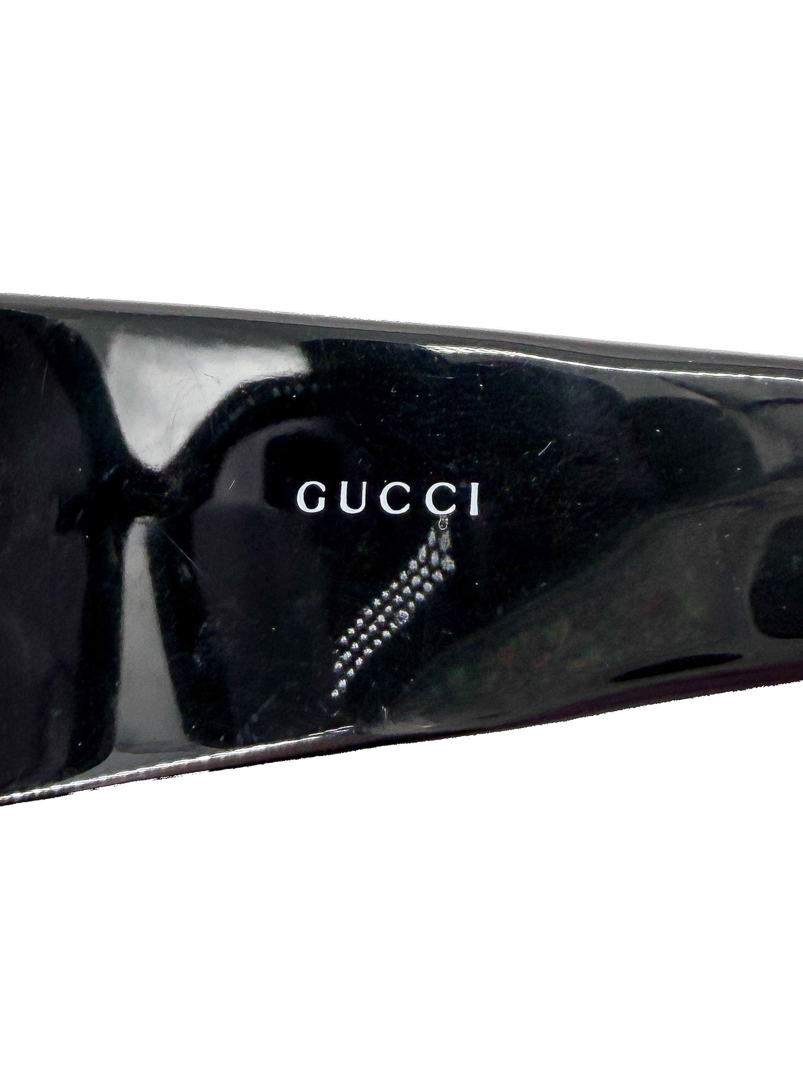 Gucci black white floral sunglasses GG3077/S CASE