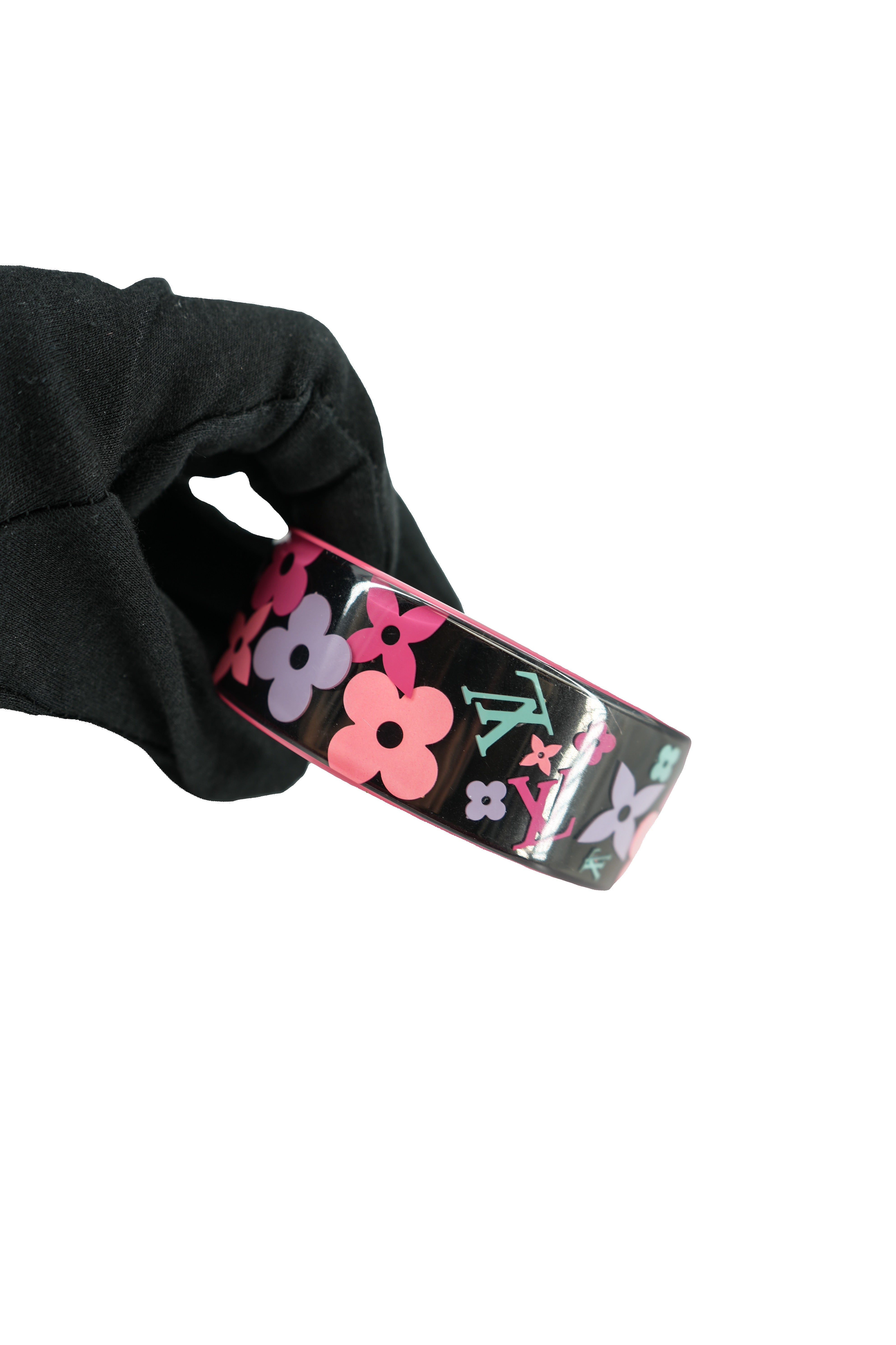 Louis Vuitton black multicolor Farandole bangle