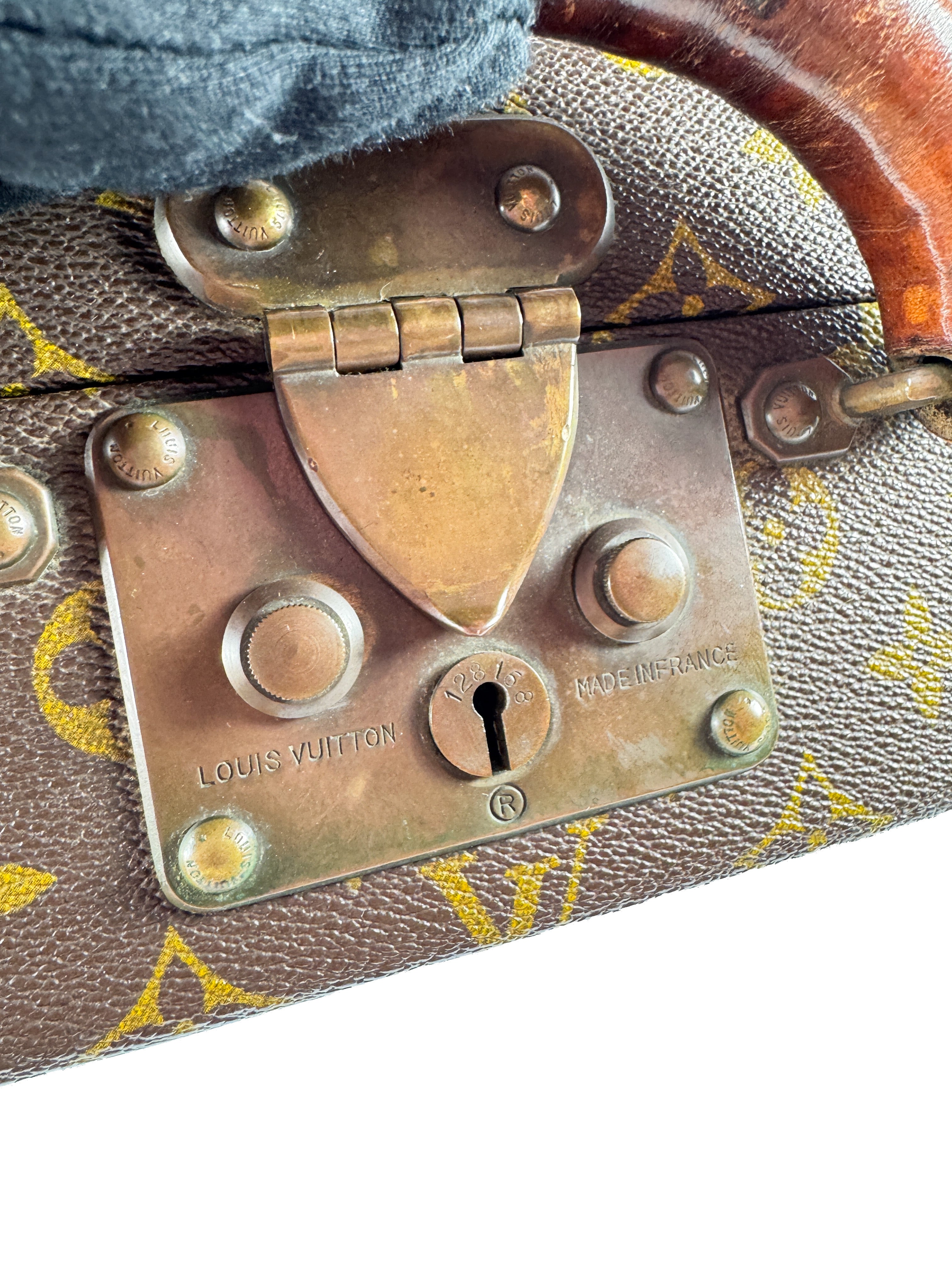 Louis Vuitton monogram 60s-80s vintage Cotteville 45 trunk 903220