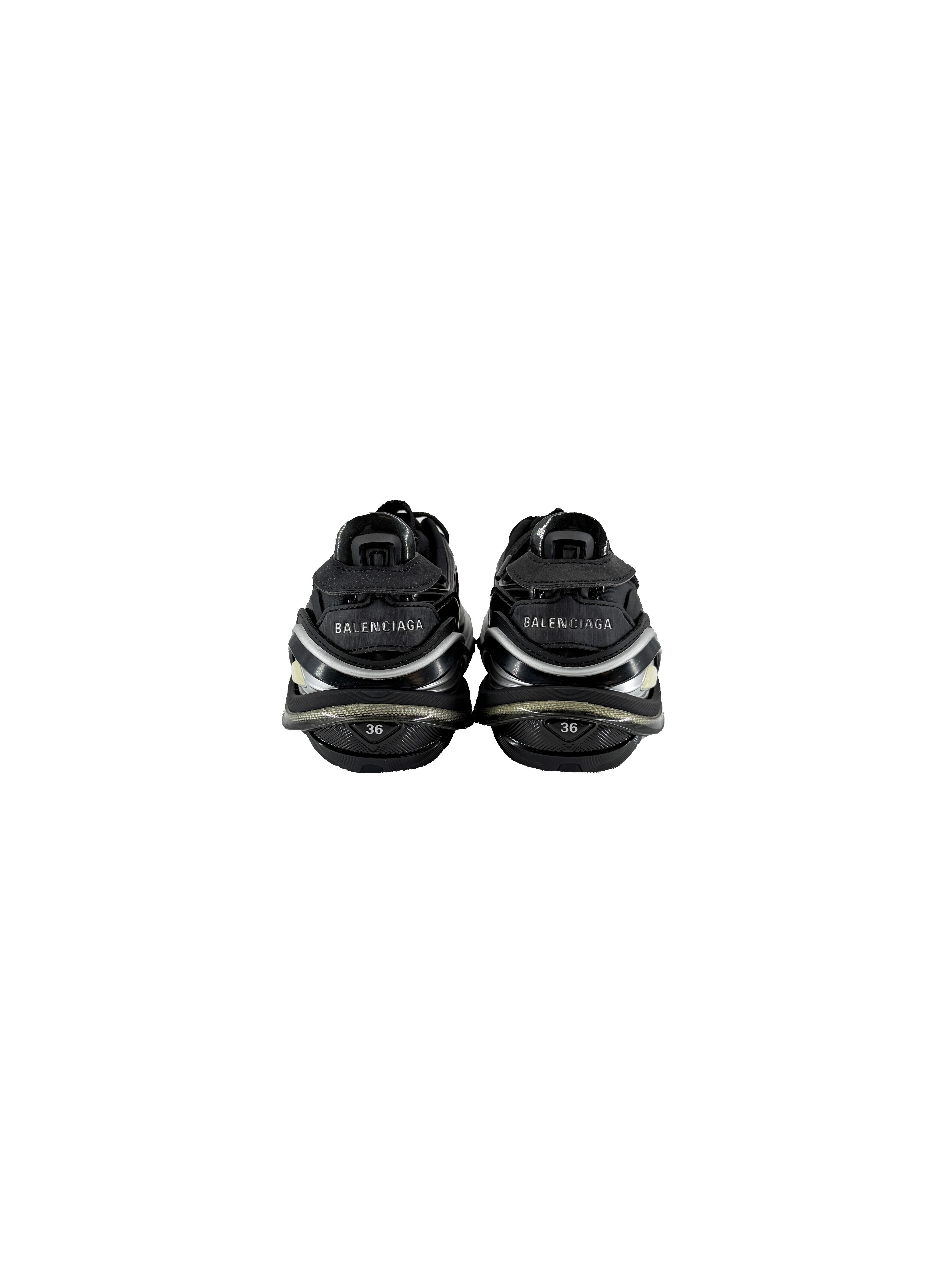 Balenciaga Tyrex black silver sneakers size 36 (6) BOX