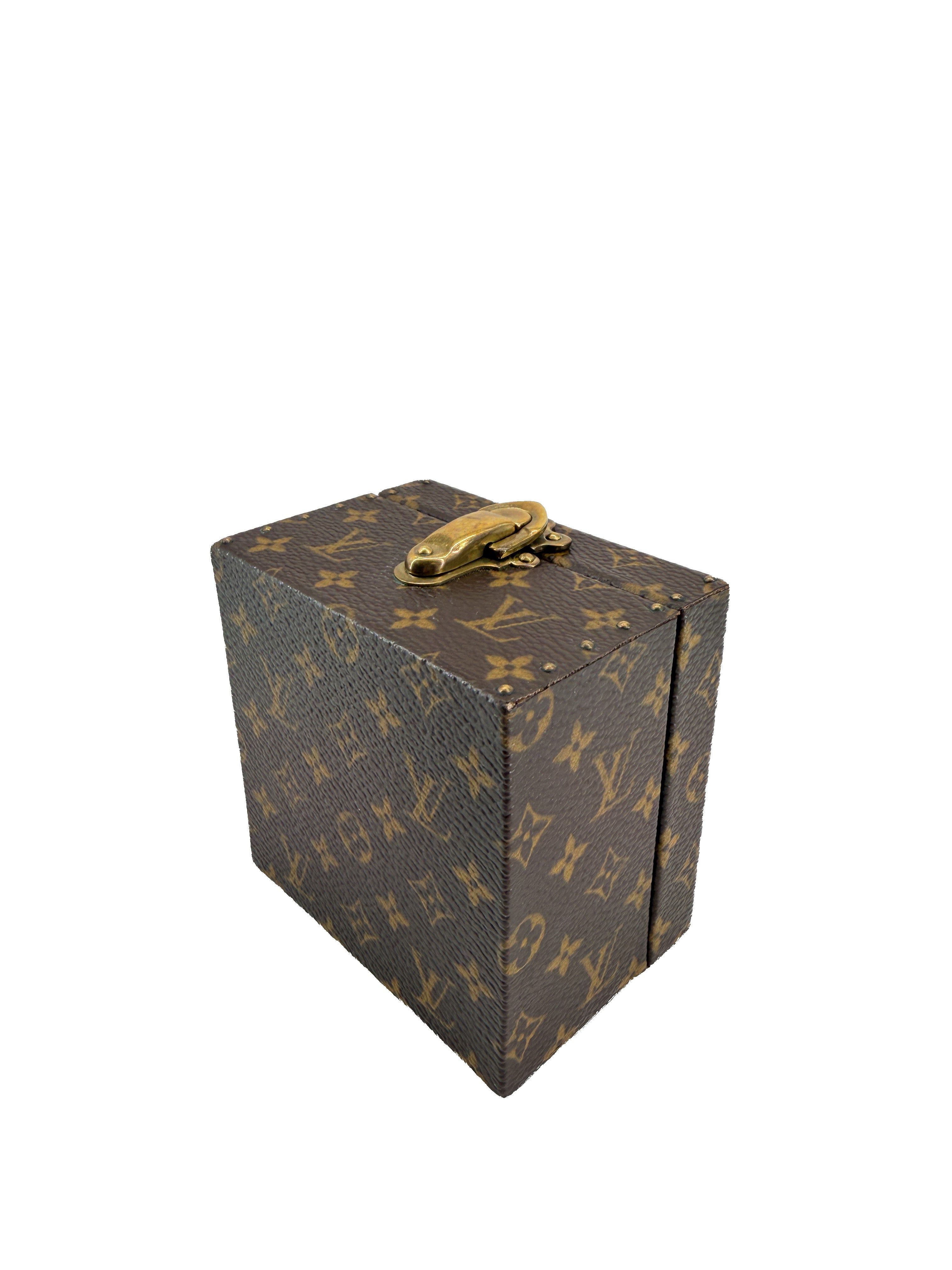 Louis Vuitton monogram jewelry box mini trunk AS0035