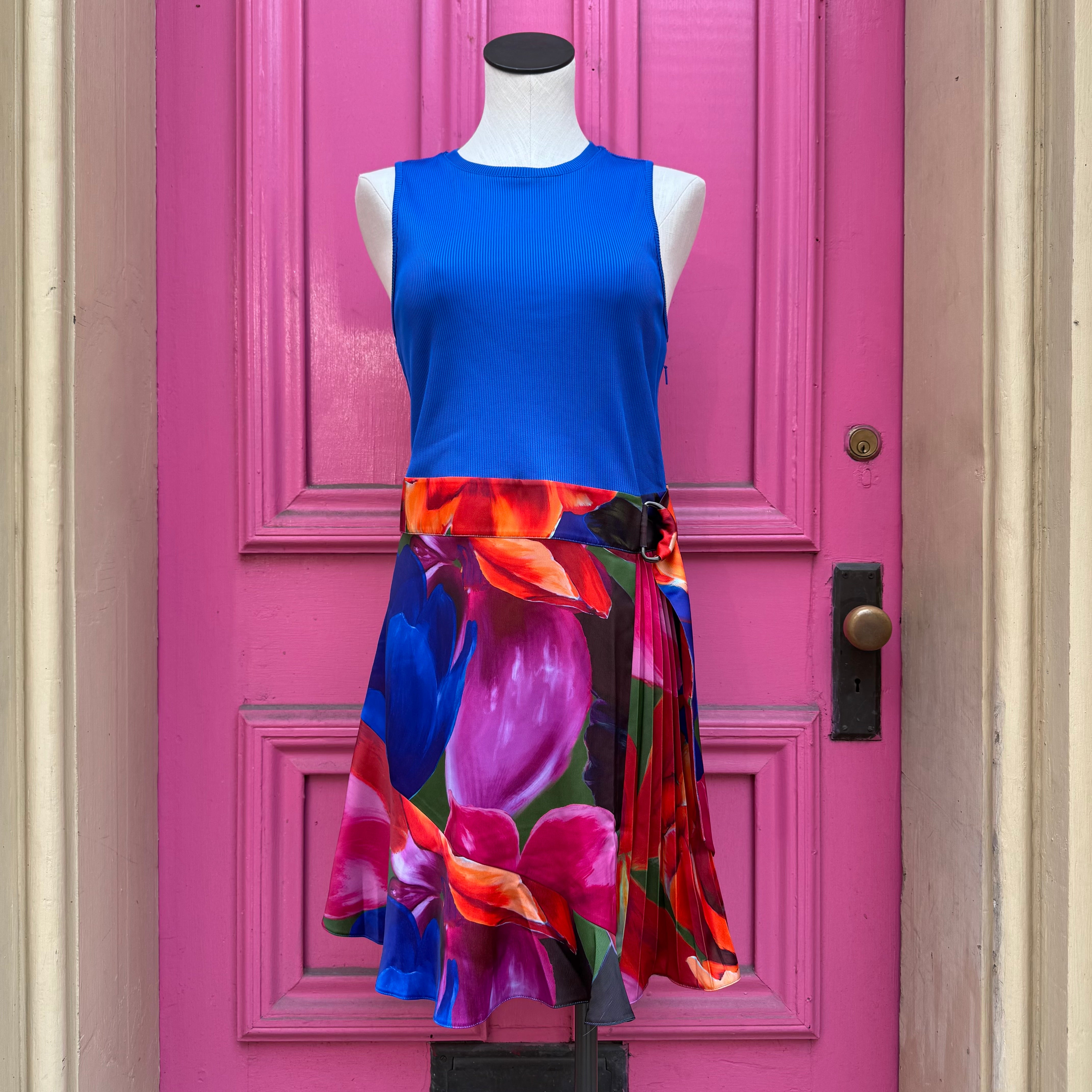 Ted Baker blue print tank dress size 12 (US) NWT