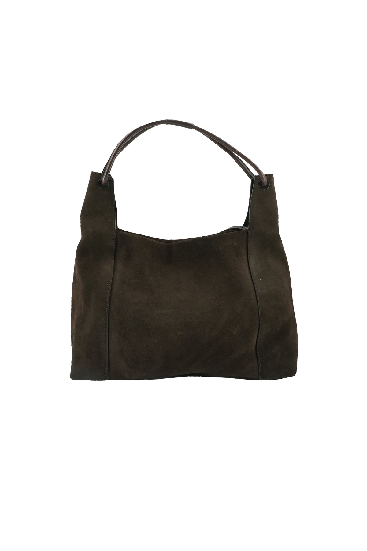 Gucci brown suede vintage shoulder bag 101292-001998