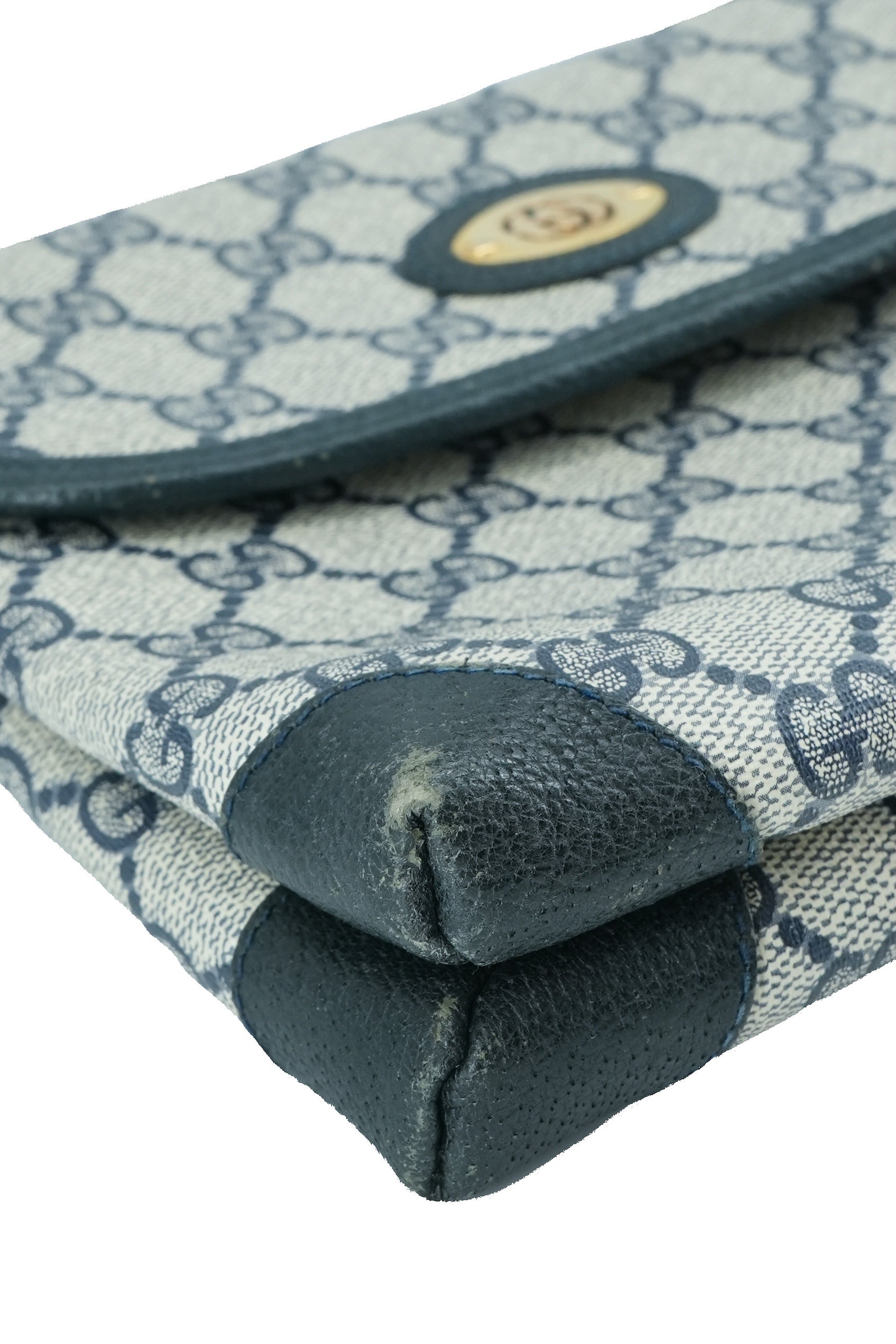 Gucci navy gray GG shoulder bag 007-105-5548