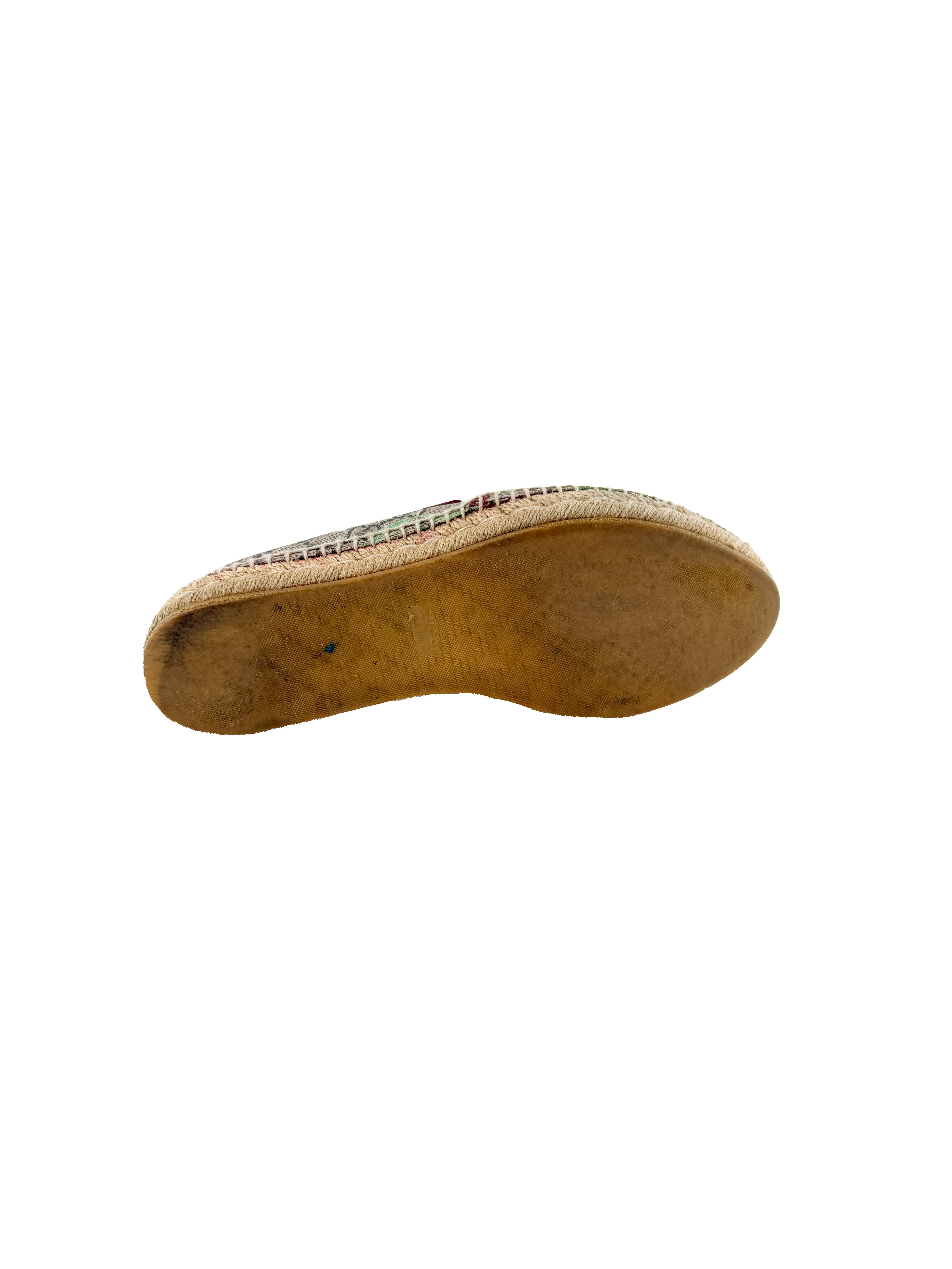 Gucci GG bird print esapdrilles size 39.5