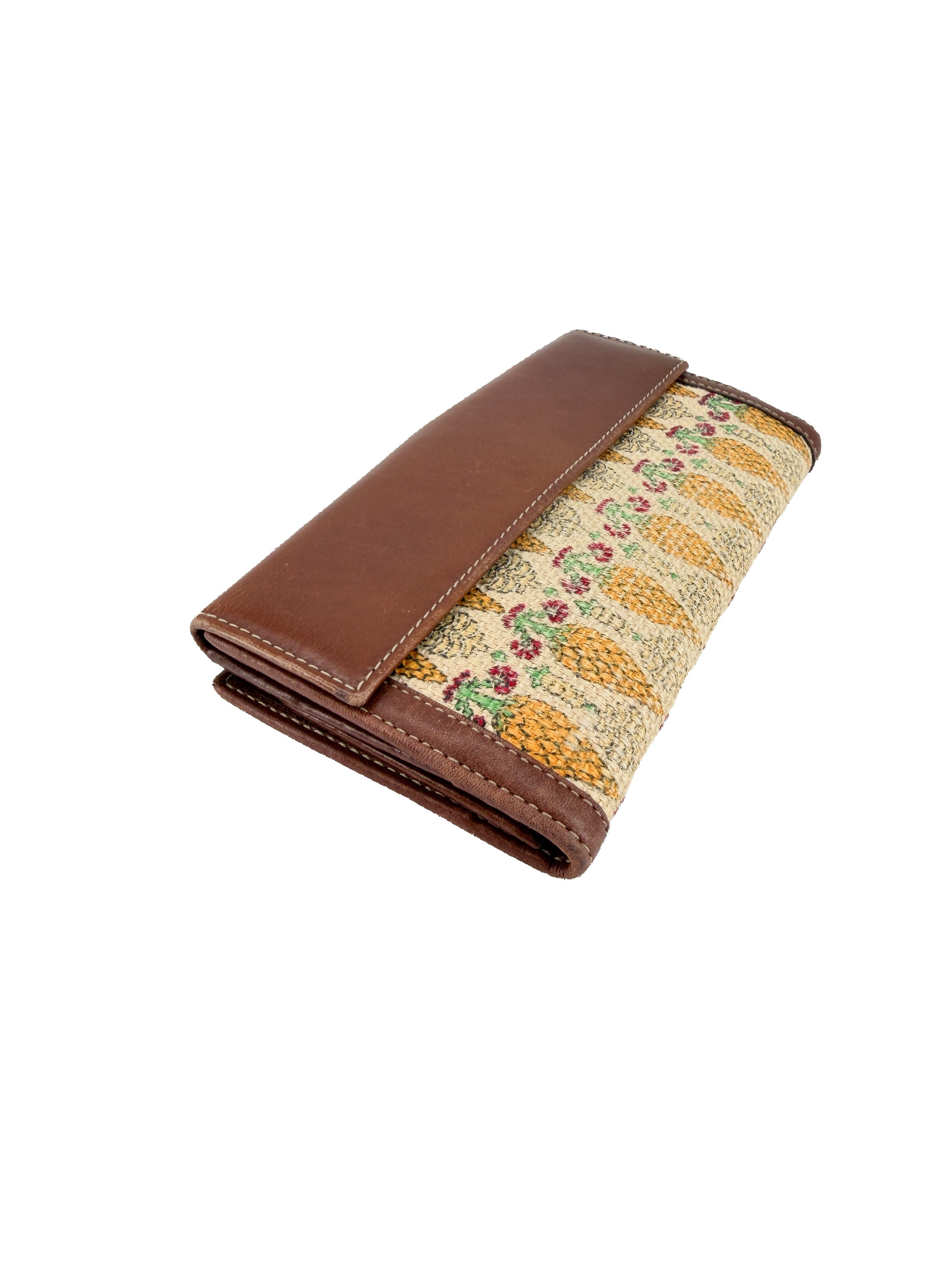 Gucci monogram Biba pineapple print wallet