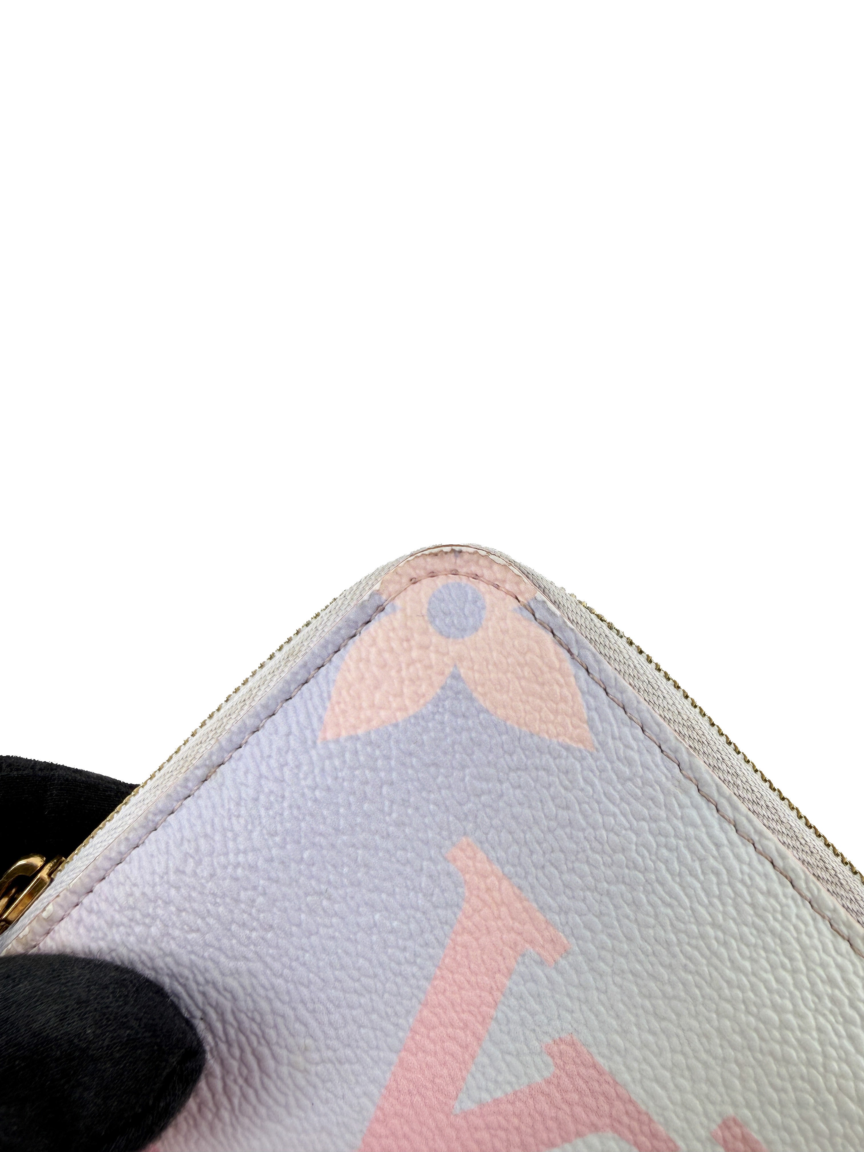 Louis Vuitton giant monogram Sunrise Spring in the City pastel zippy coin wallet NFC