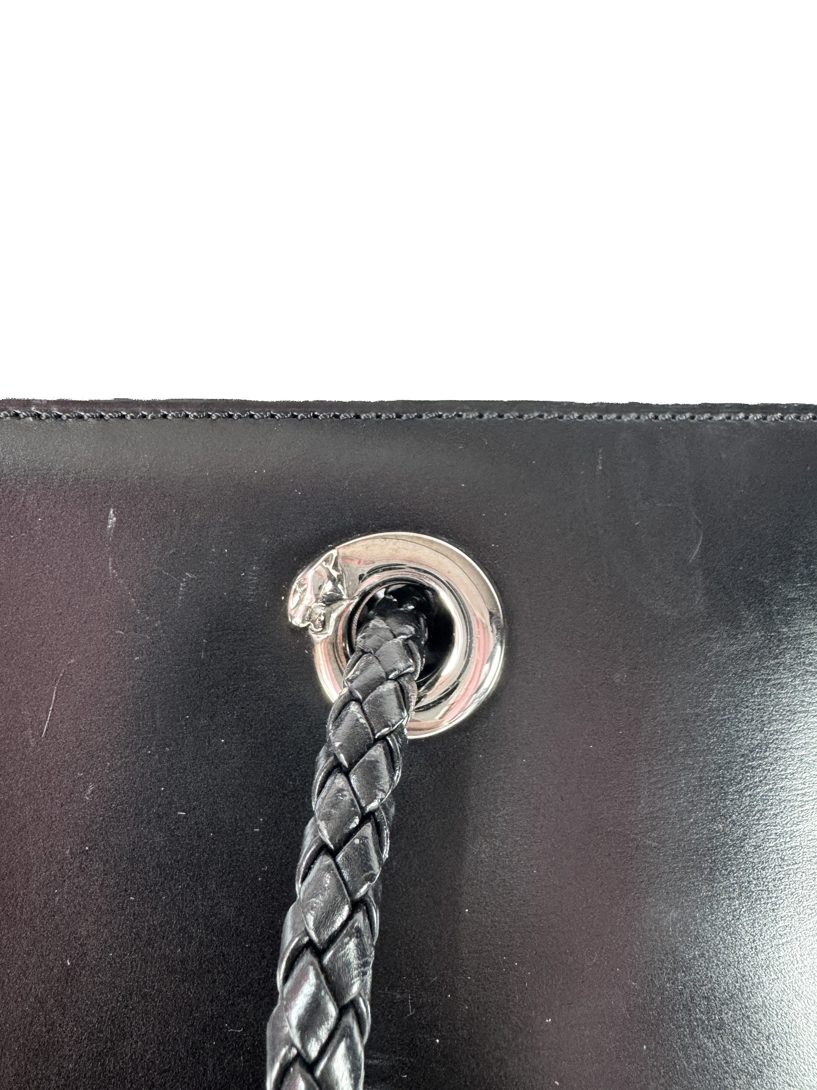 Cartier black leather Panthere tote EBCK