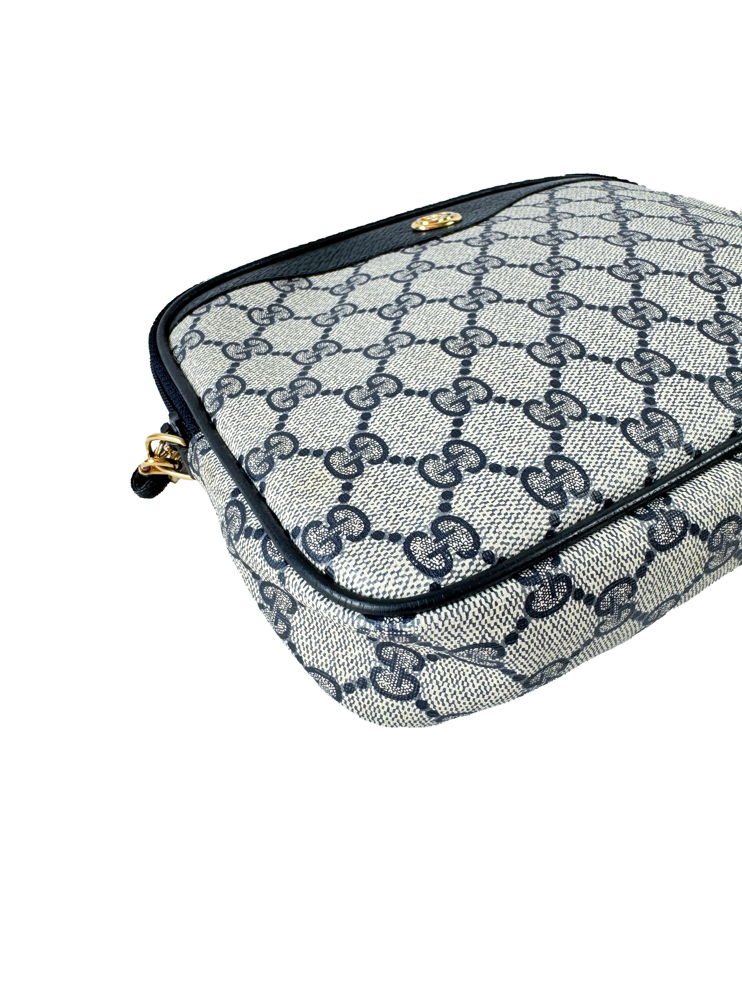 Gucci navy GG vintage crossbody 97.02.068
