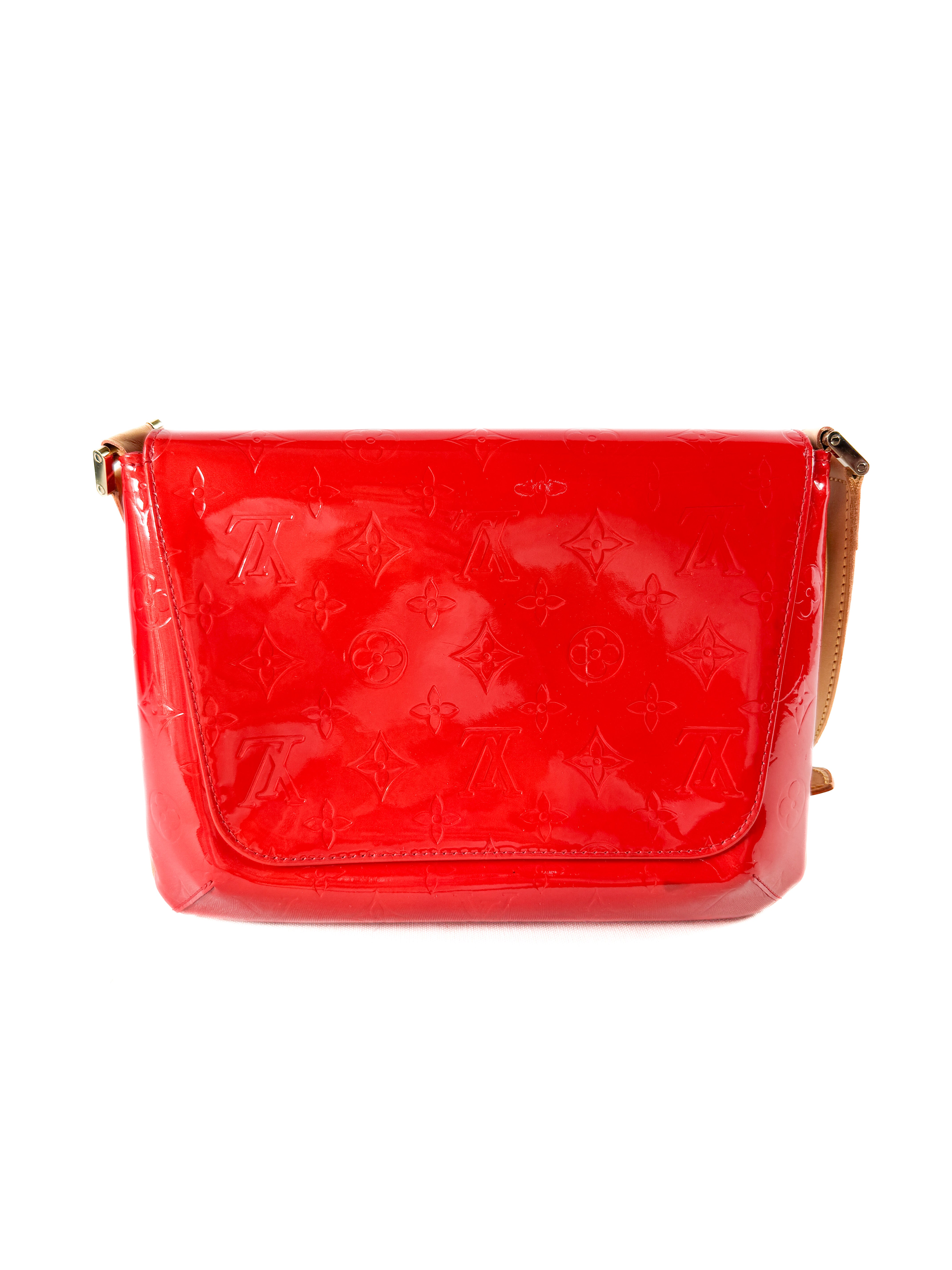 Louis Vuitton red vernis Thompson street shoulder bag CA0031