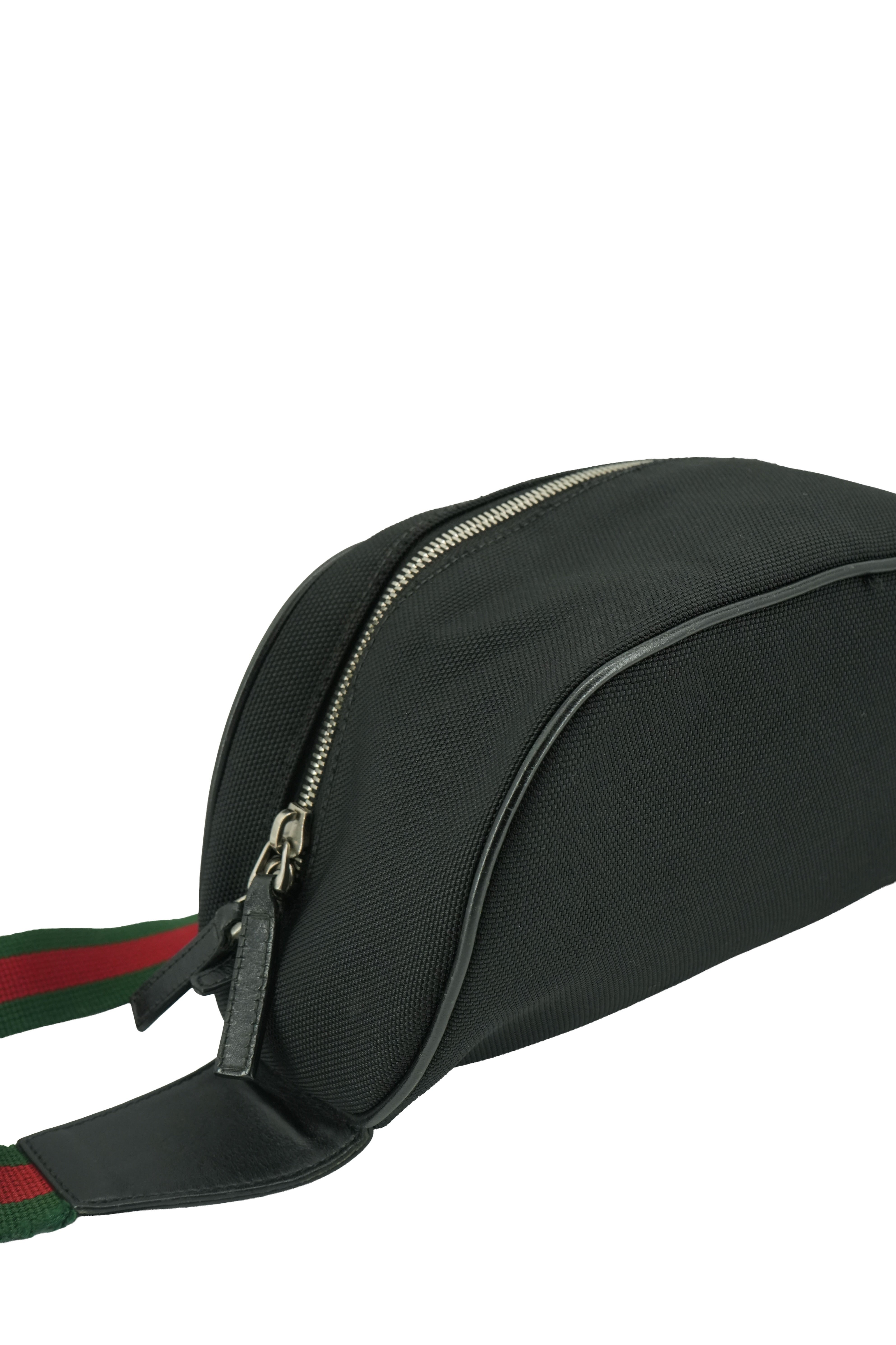 Gucci black techno canvas belt bag 630920 498879