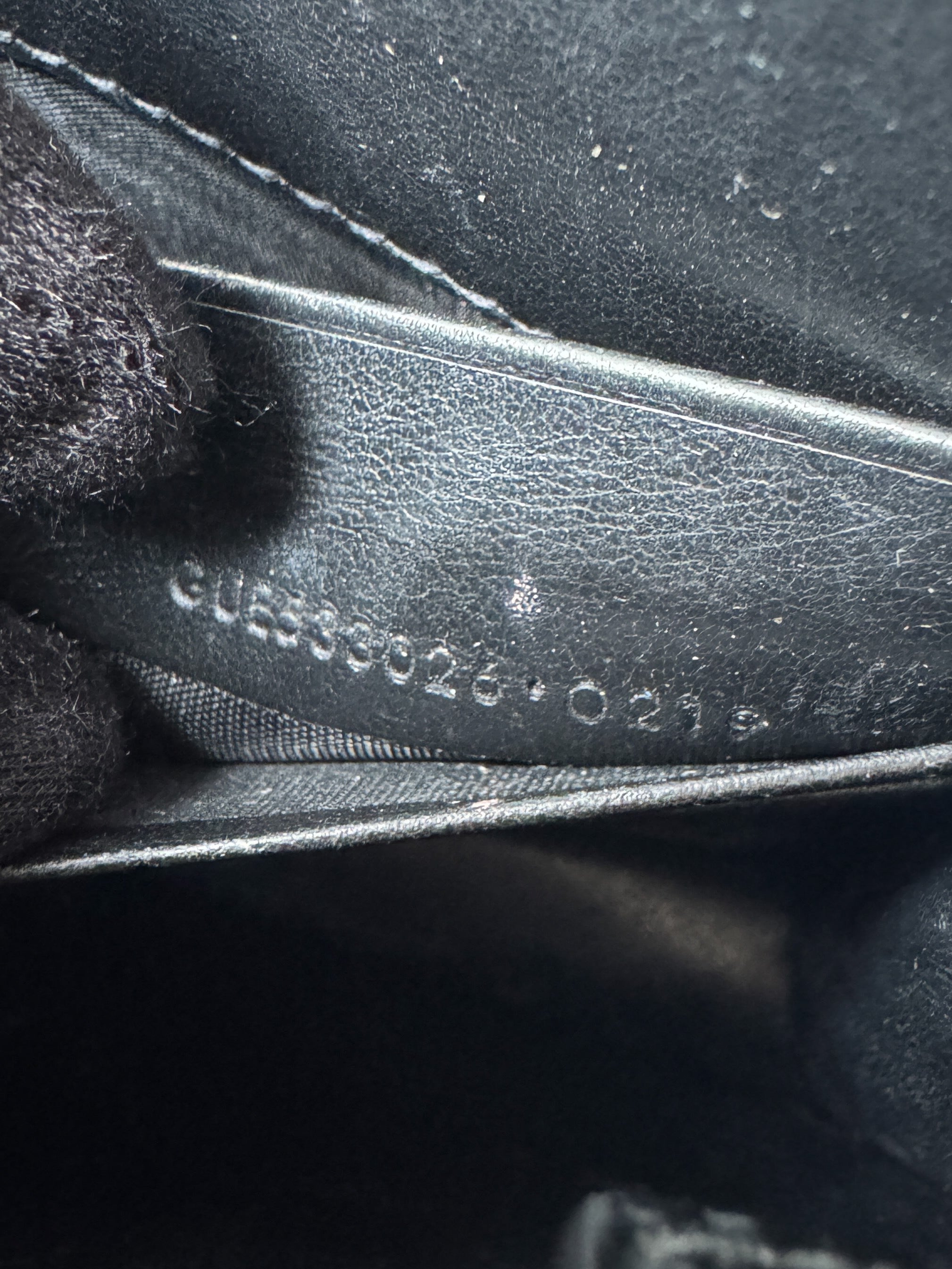 Saint Laurent black croc embossed Sunset mini GUE533026-0219