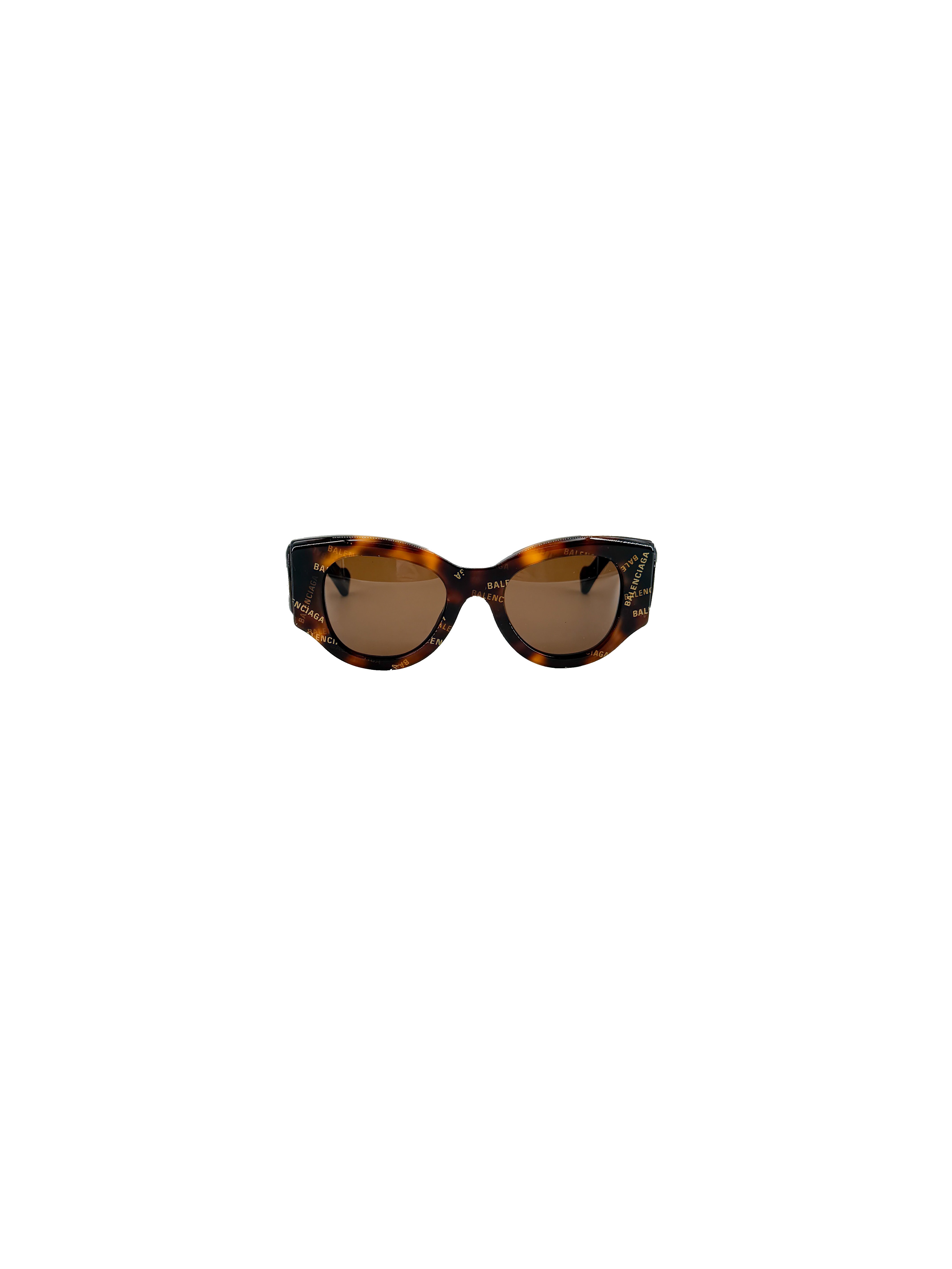 Balenciaga tortoise logo sunglasses BB0070S B0ZGW0635 CASE0