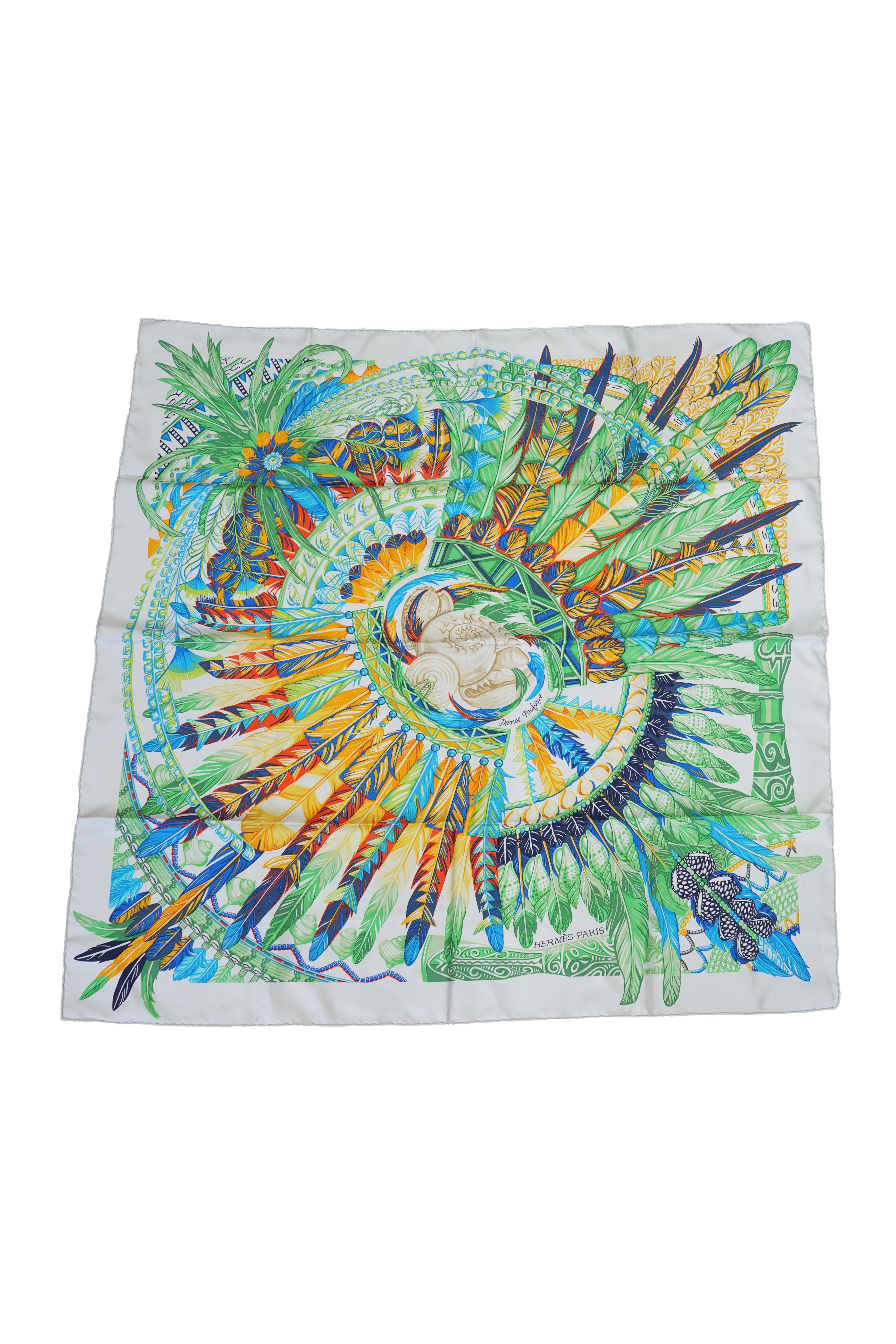 Hermès Danse Pacifique 90cm silk scarf
