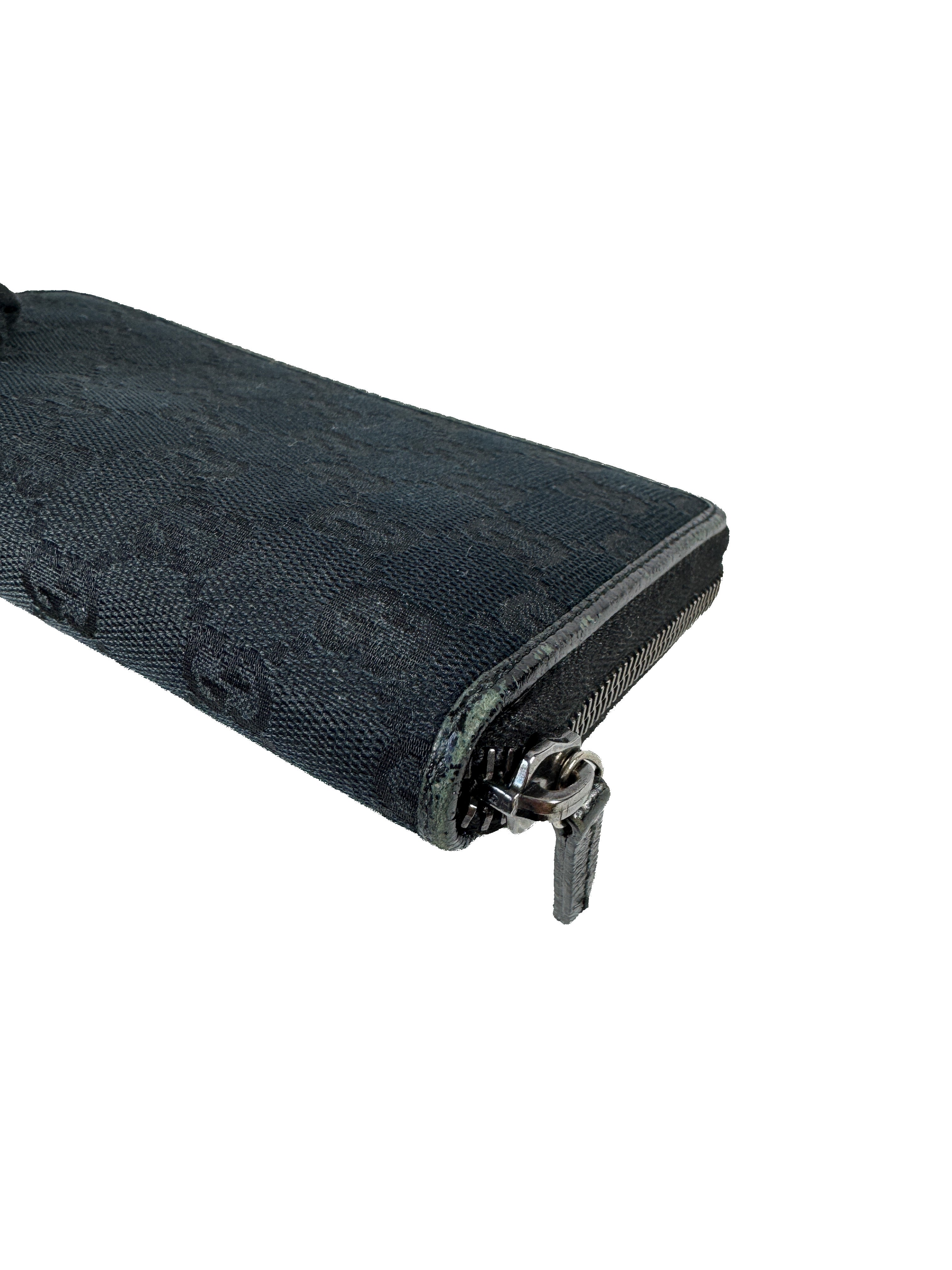 Gucci black signature GG ZA wallet 2731
