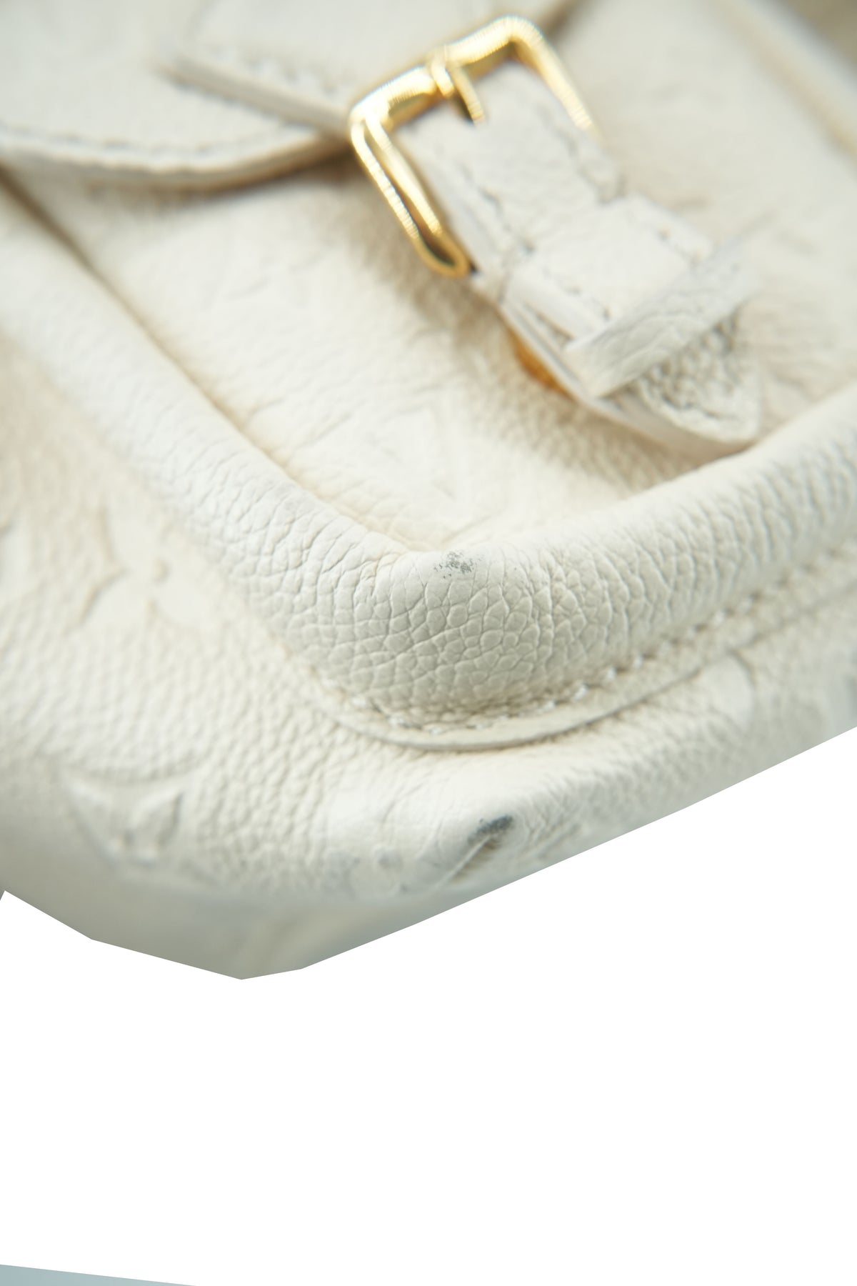 Louis Vuitton cream empreinte monogram Backup backpack NFC