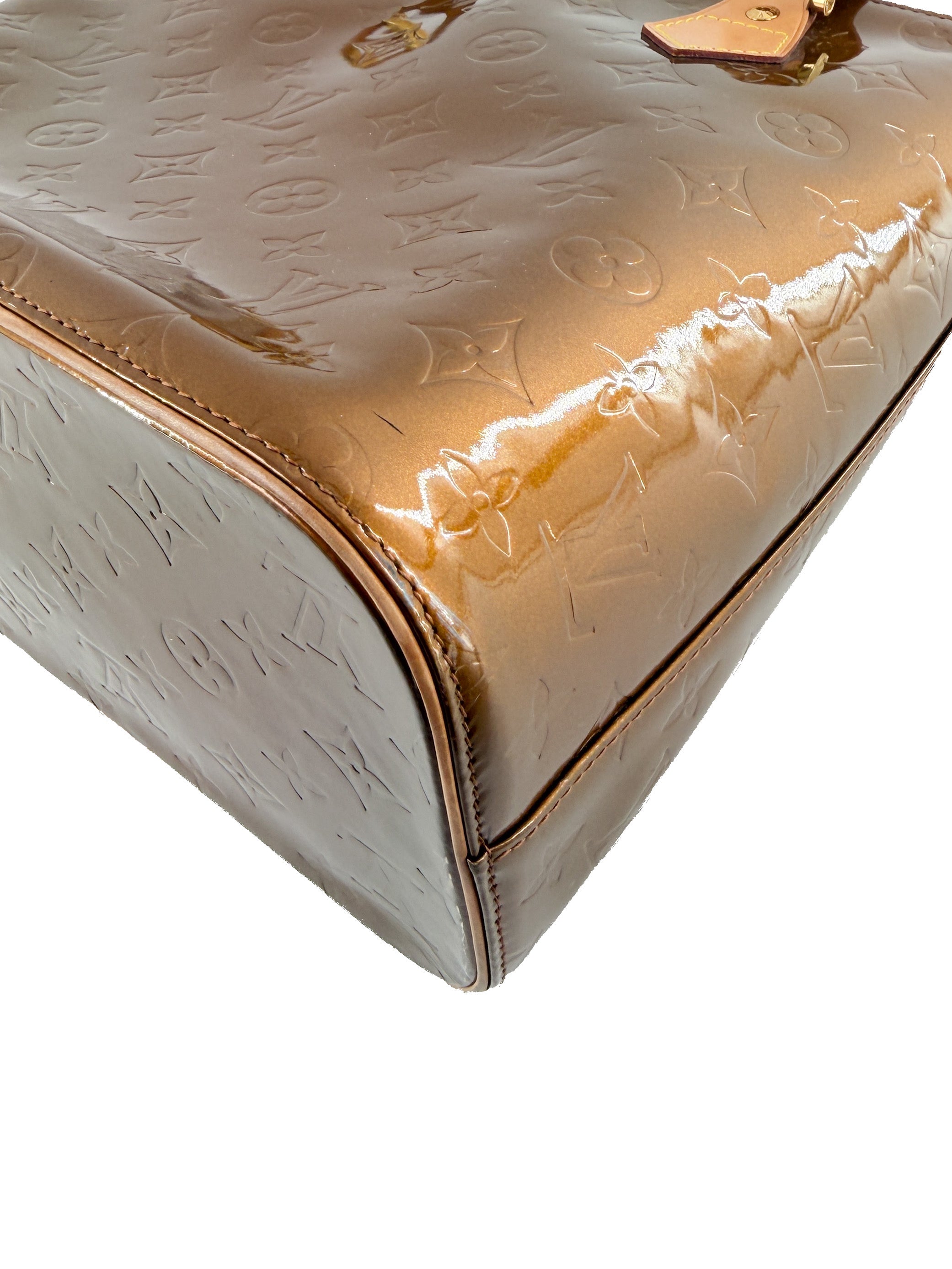 Louis Vuitton bronze vernis Houston tote LM0032