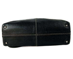 Tod's black leather D Bag media tote