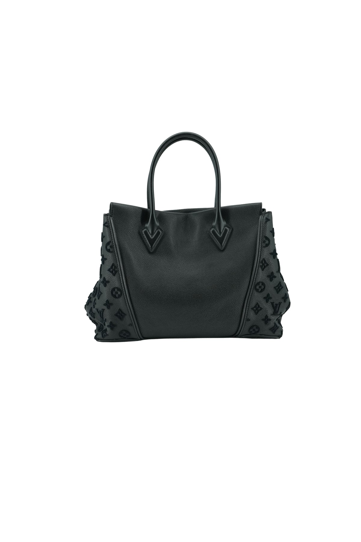 Louis Vuitton monogram black W tote PM TR0175