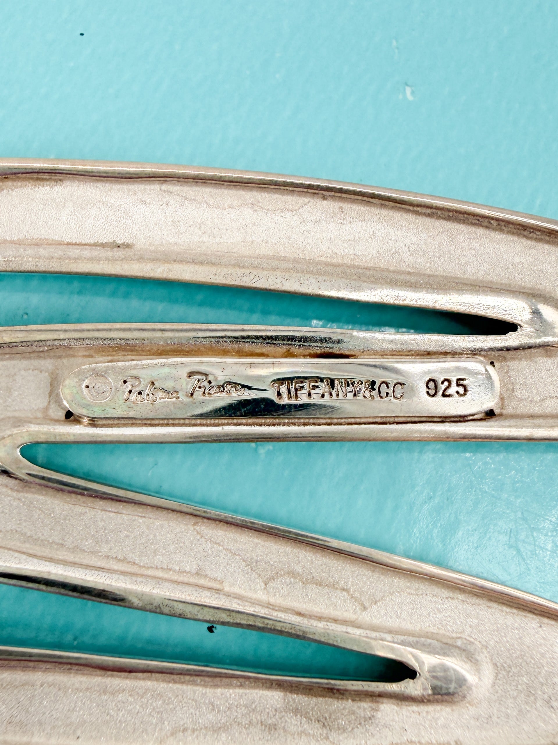Tiffany & Co Paloma Picasso sterling silver Zig Zag brooch