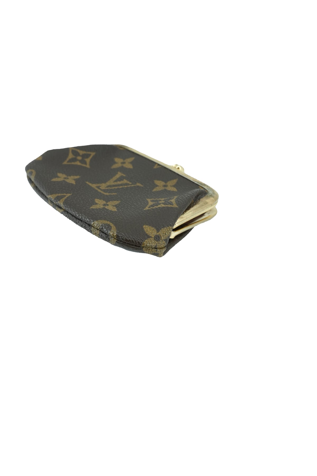 Louis Vuitton licensed monogram kisslock pouch vintage
