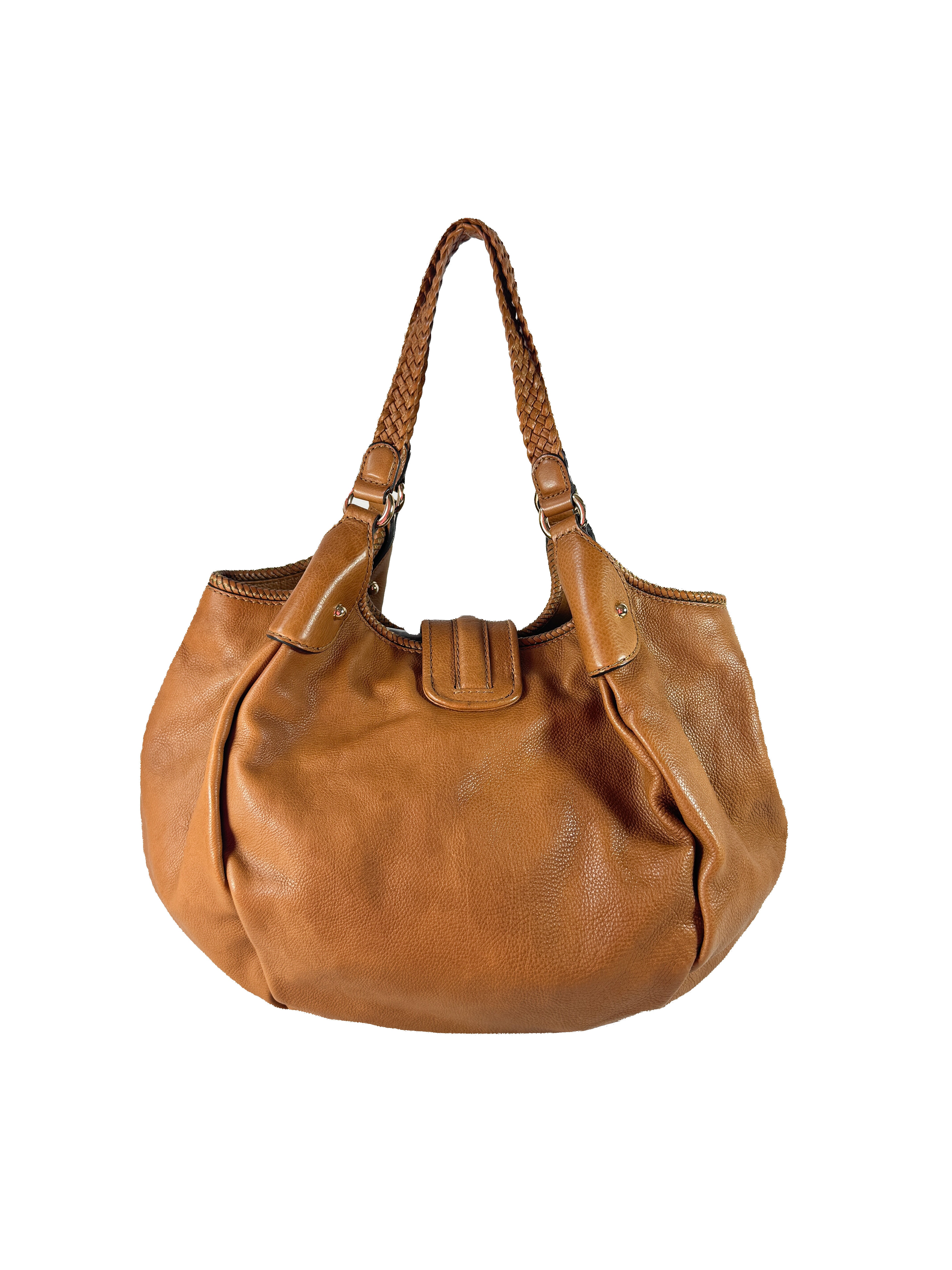 Gucci brown Marrakech leather shoulder bag