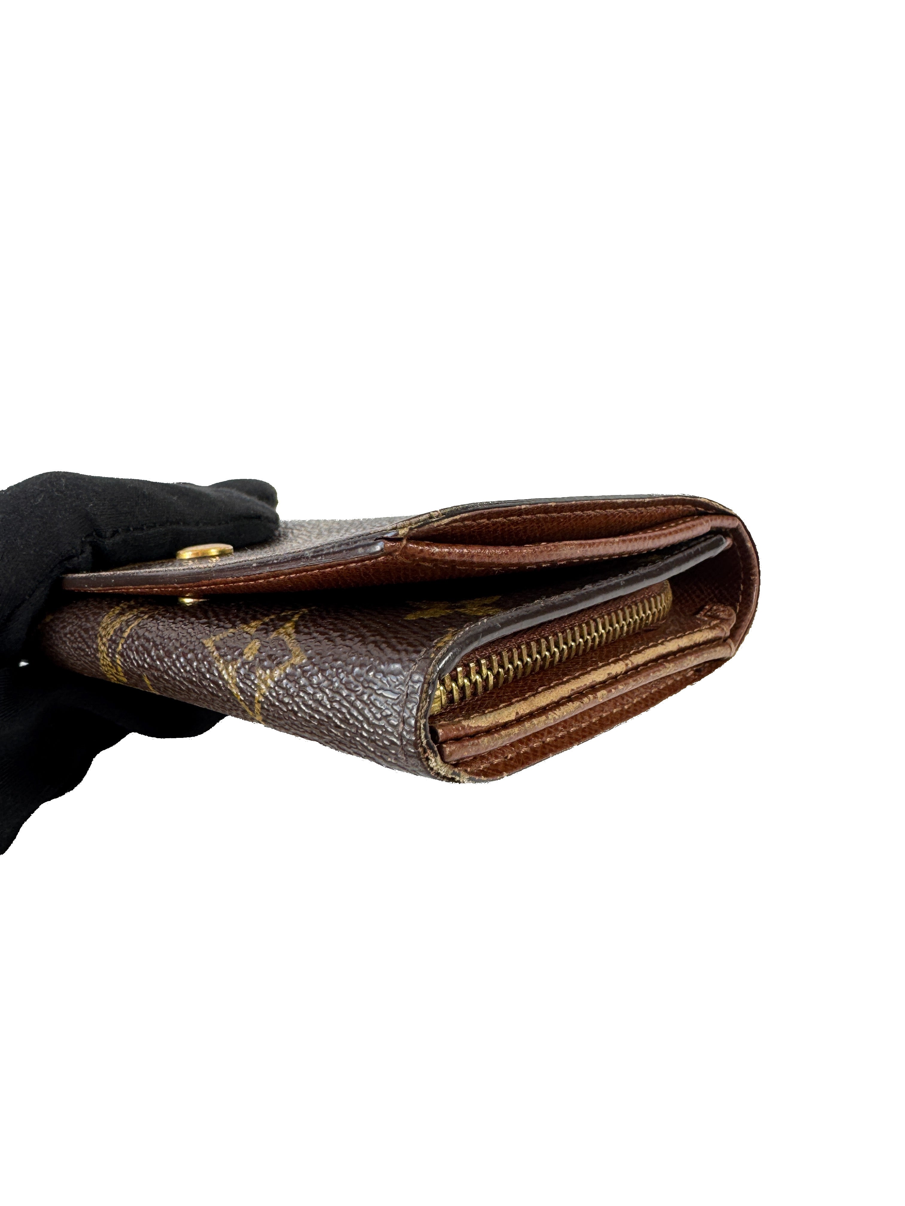 Louis Vuitton porte monnaie billets tresor monogram wallet SP0062 *as is*