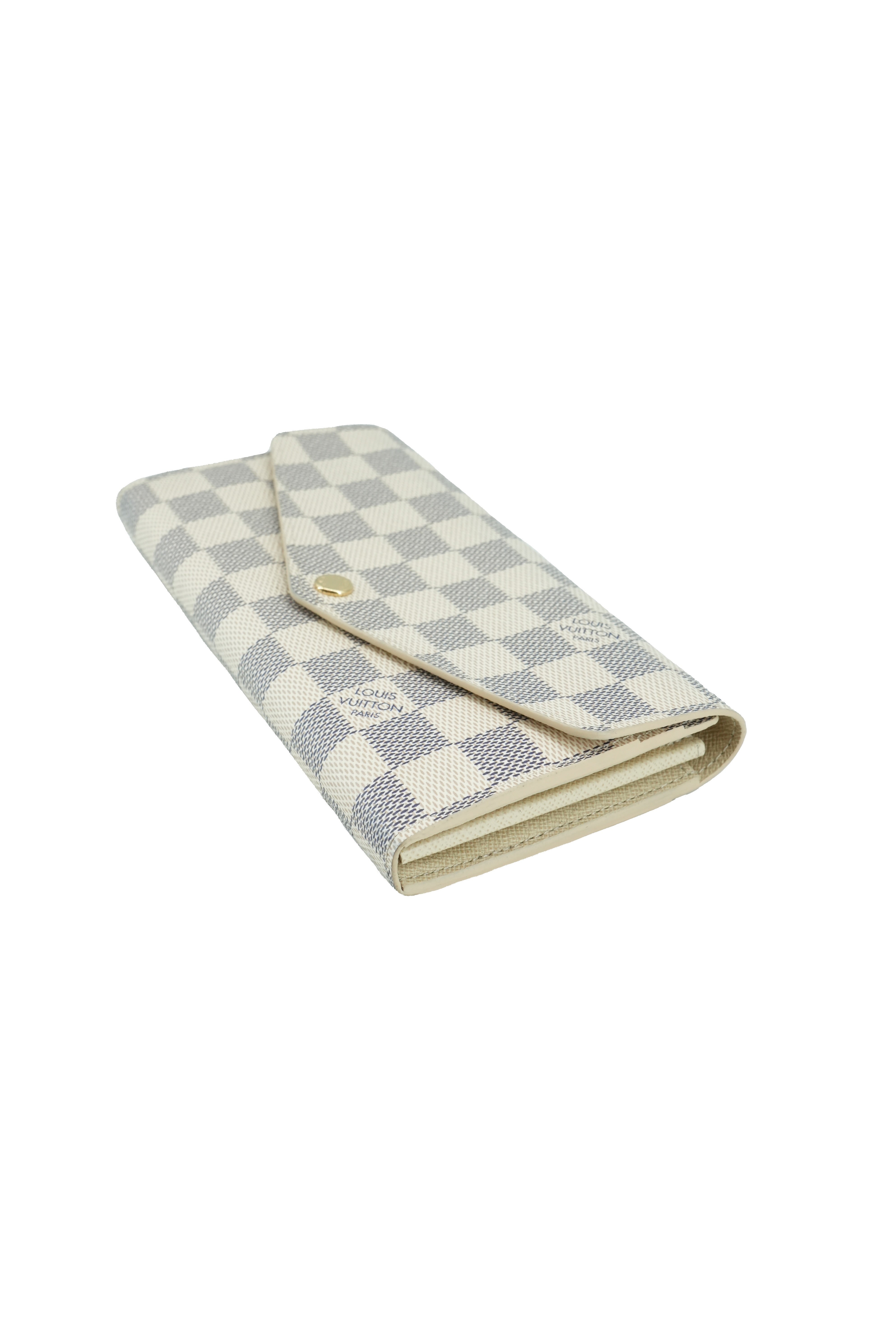 Louis Vuitton damier azur Sarah wallet NFC