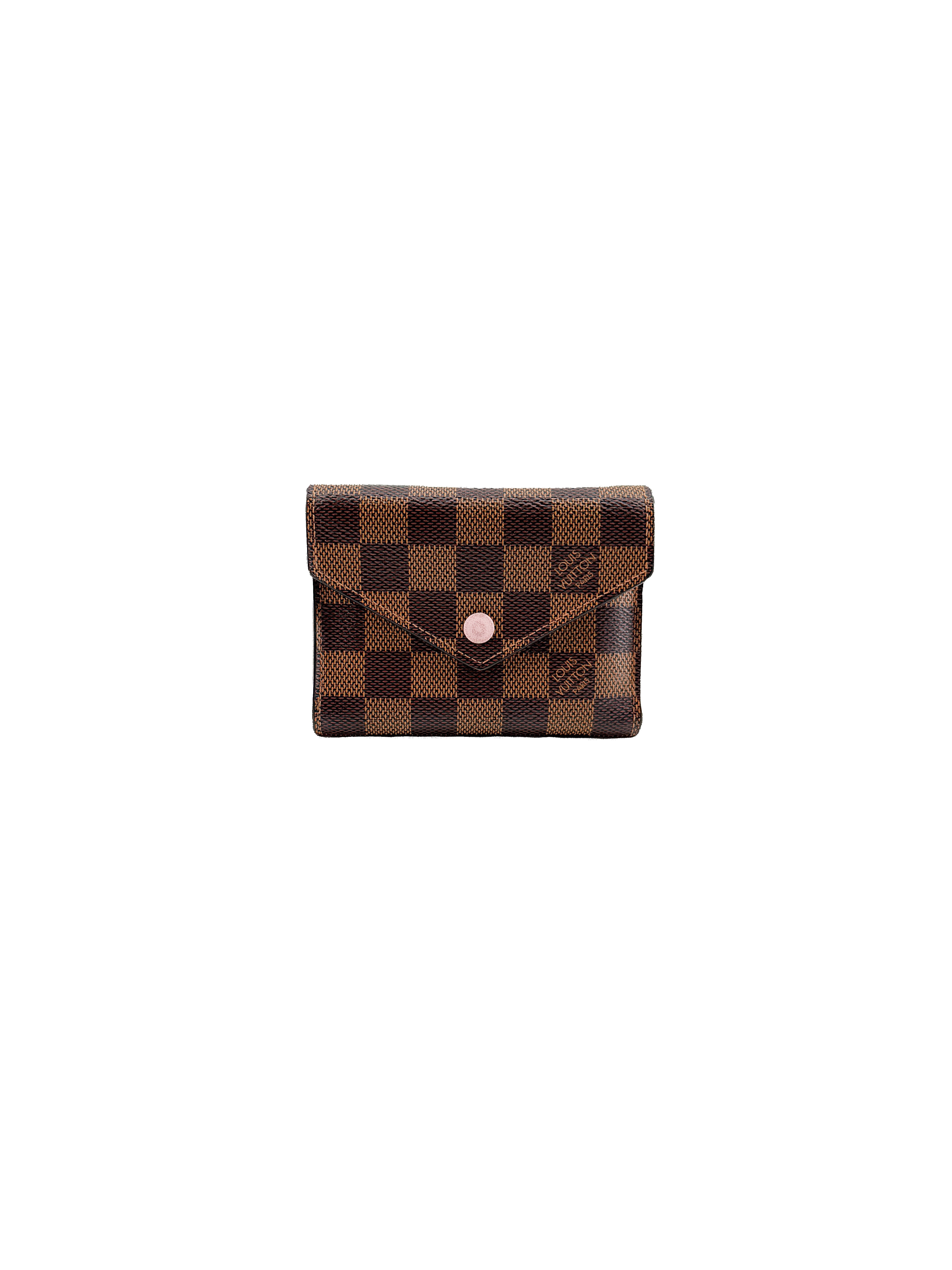 Louis Vuitton damier ebene Victorine wallet rose ballerine NZ2188 - My Girlfriend's Wardrobe LLC